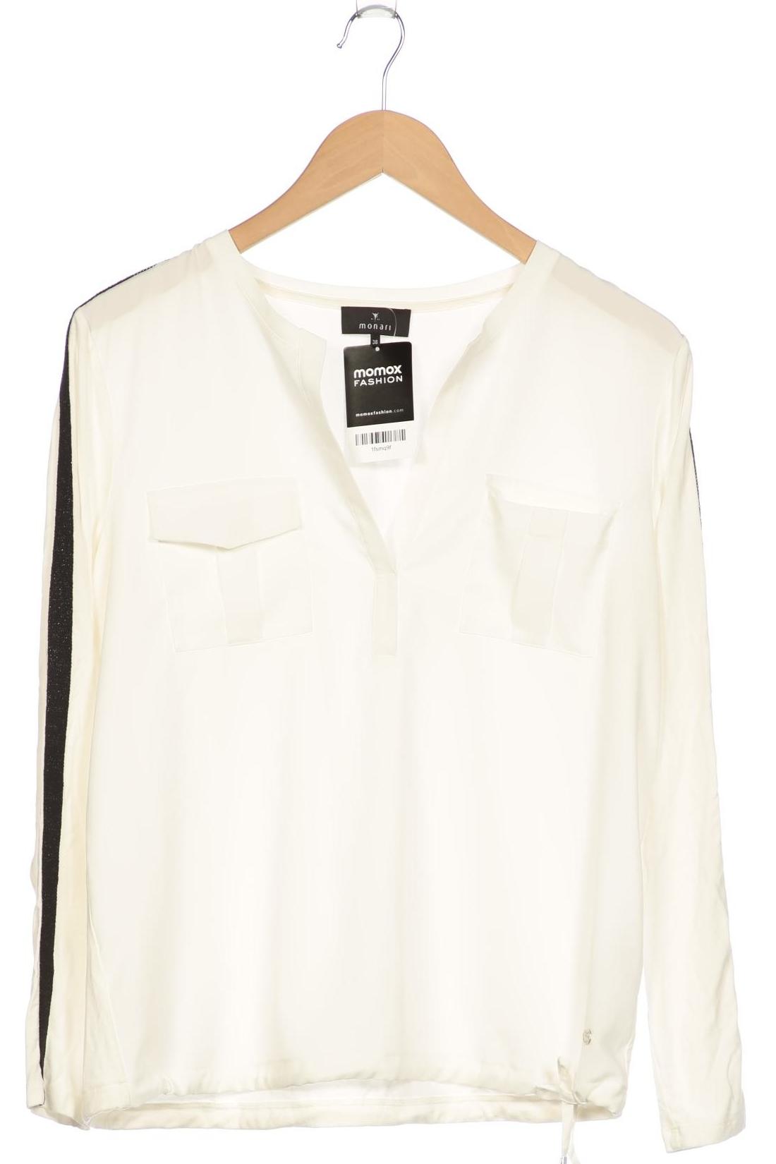 

monari Damen Langarmshirt, weiß, Gr. 38