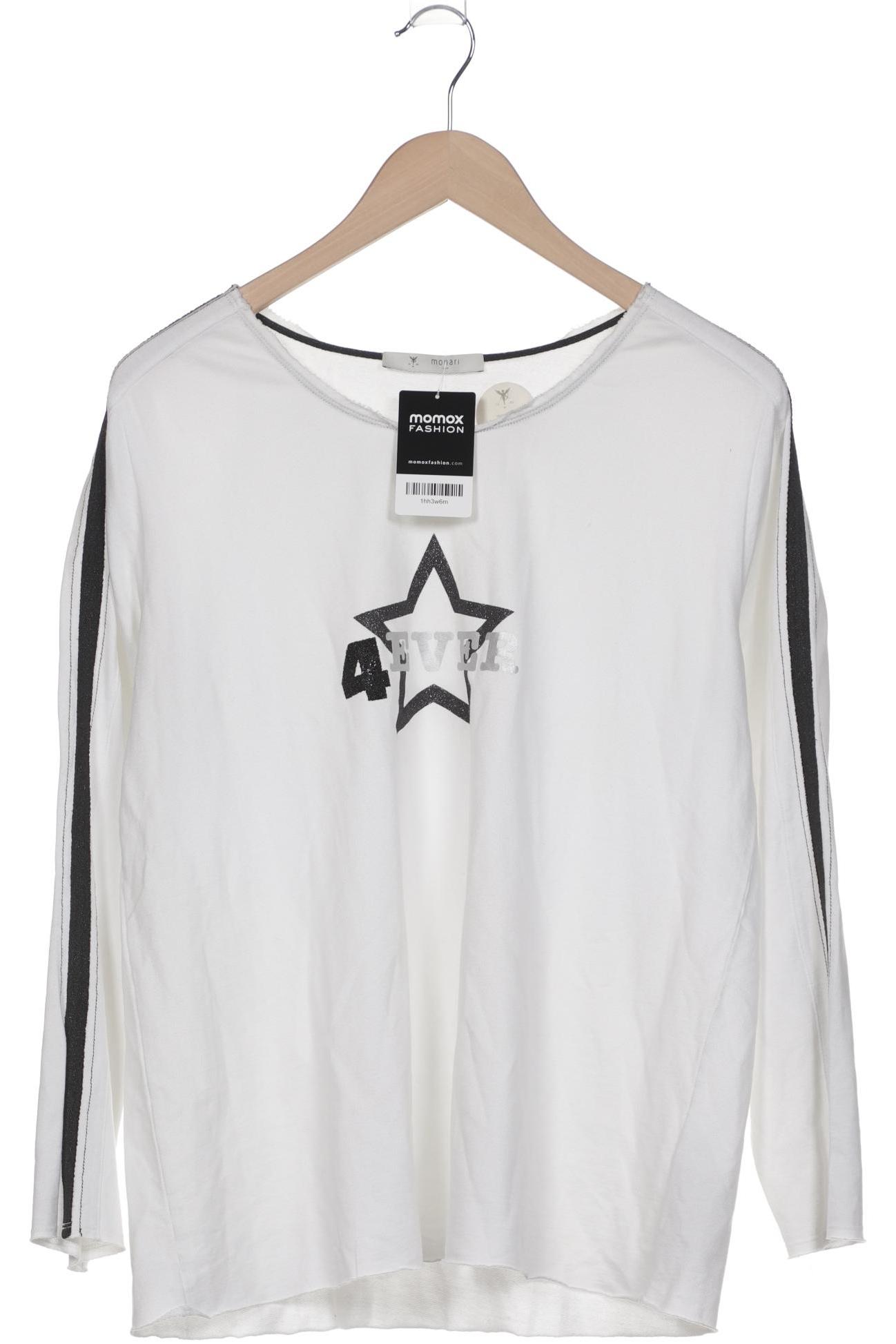 

monari Damen Langarmshirt, weiß, Gr. 40