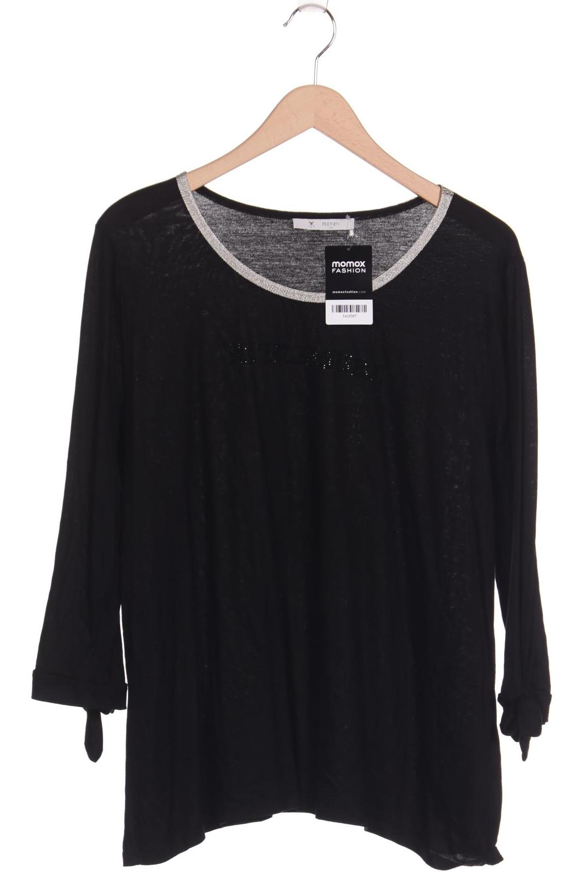 

monari Damen Langarmshirt, schwarz, Gr. 46