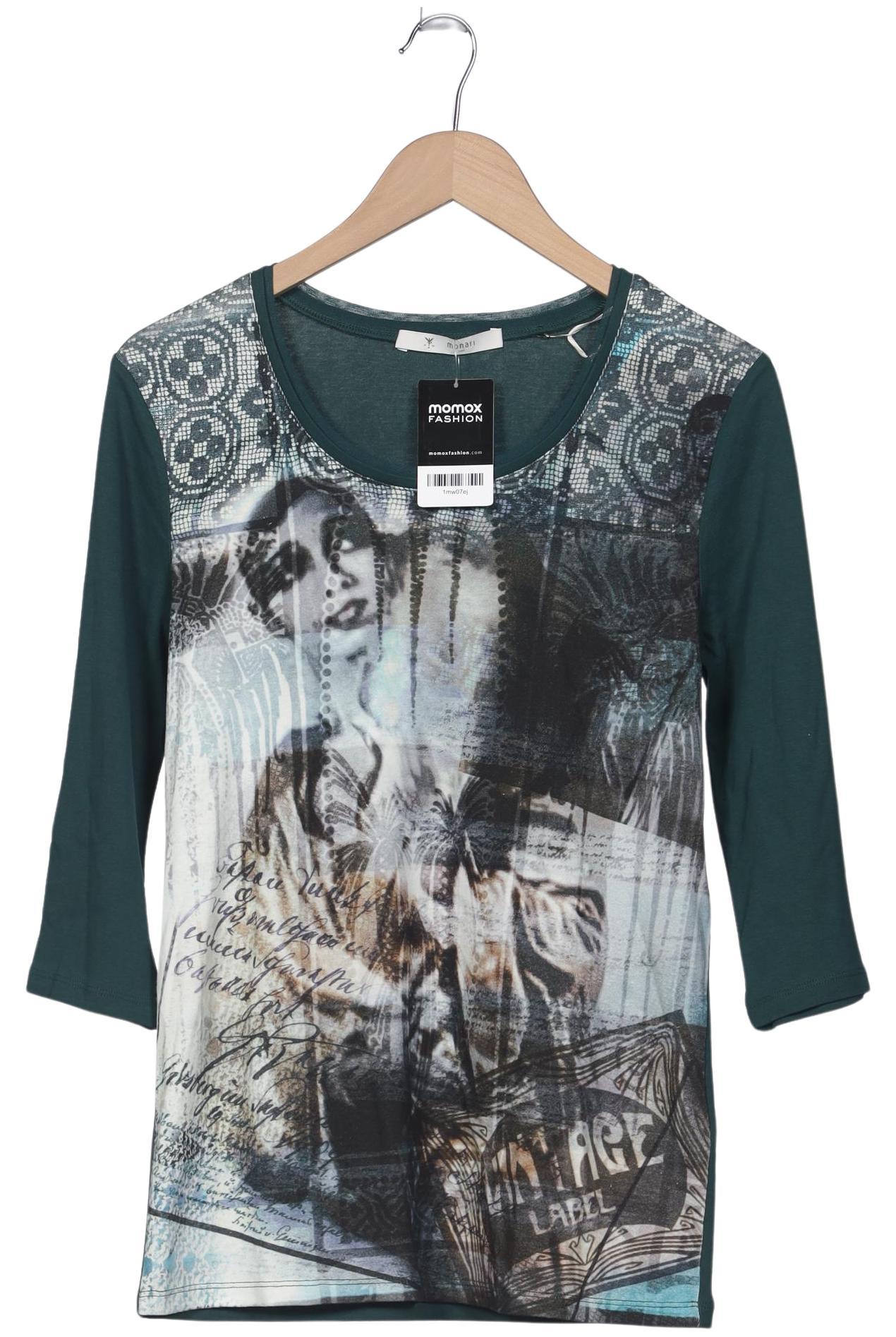 

monari Damen Langarmshirt, grün, Gr. 42