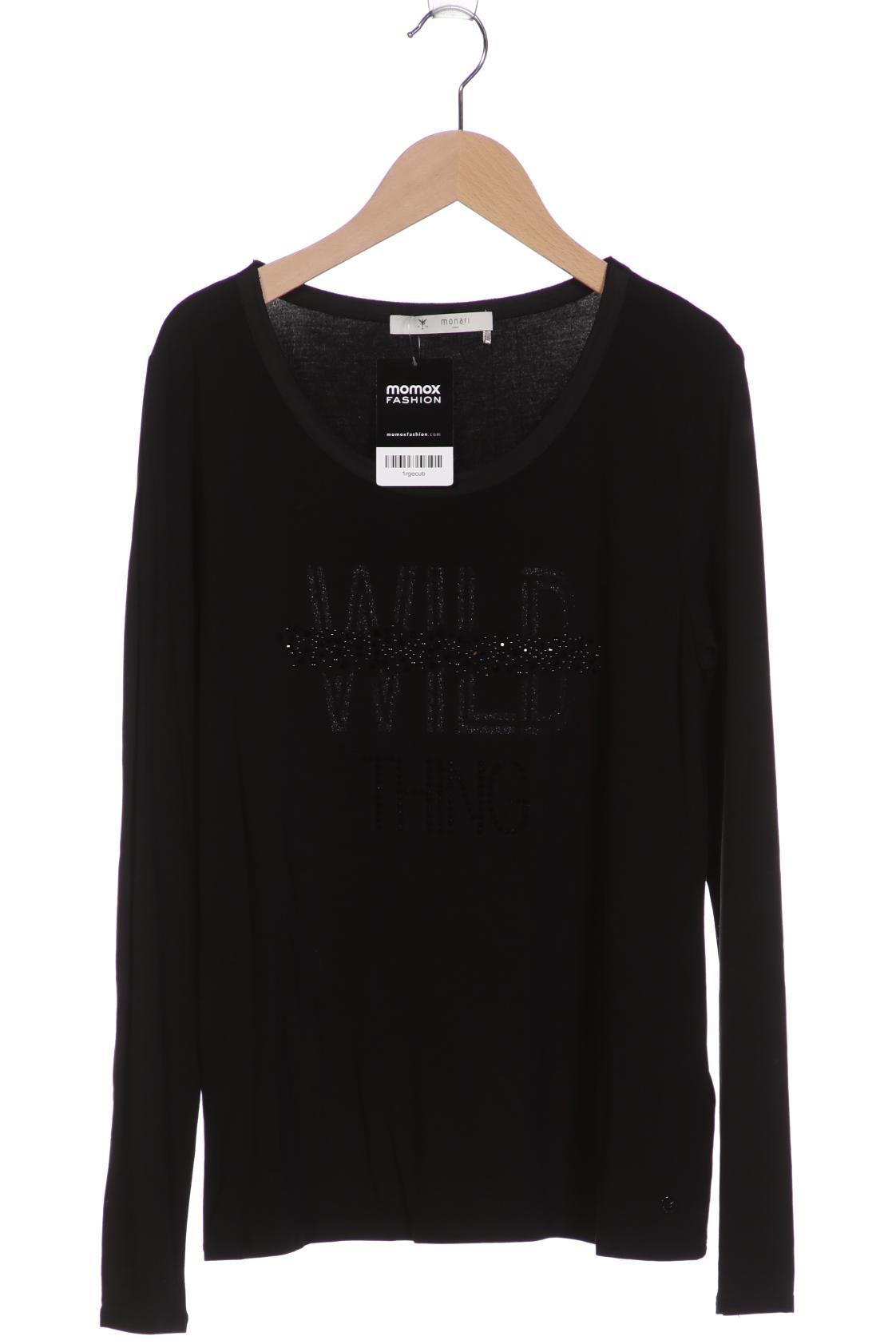 

monari Damen Langarmshirt, schwarz