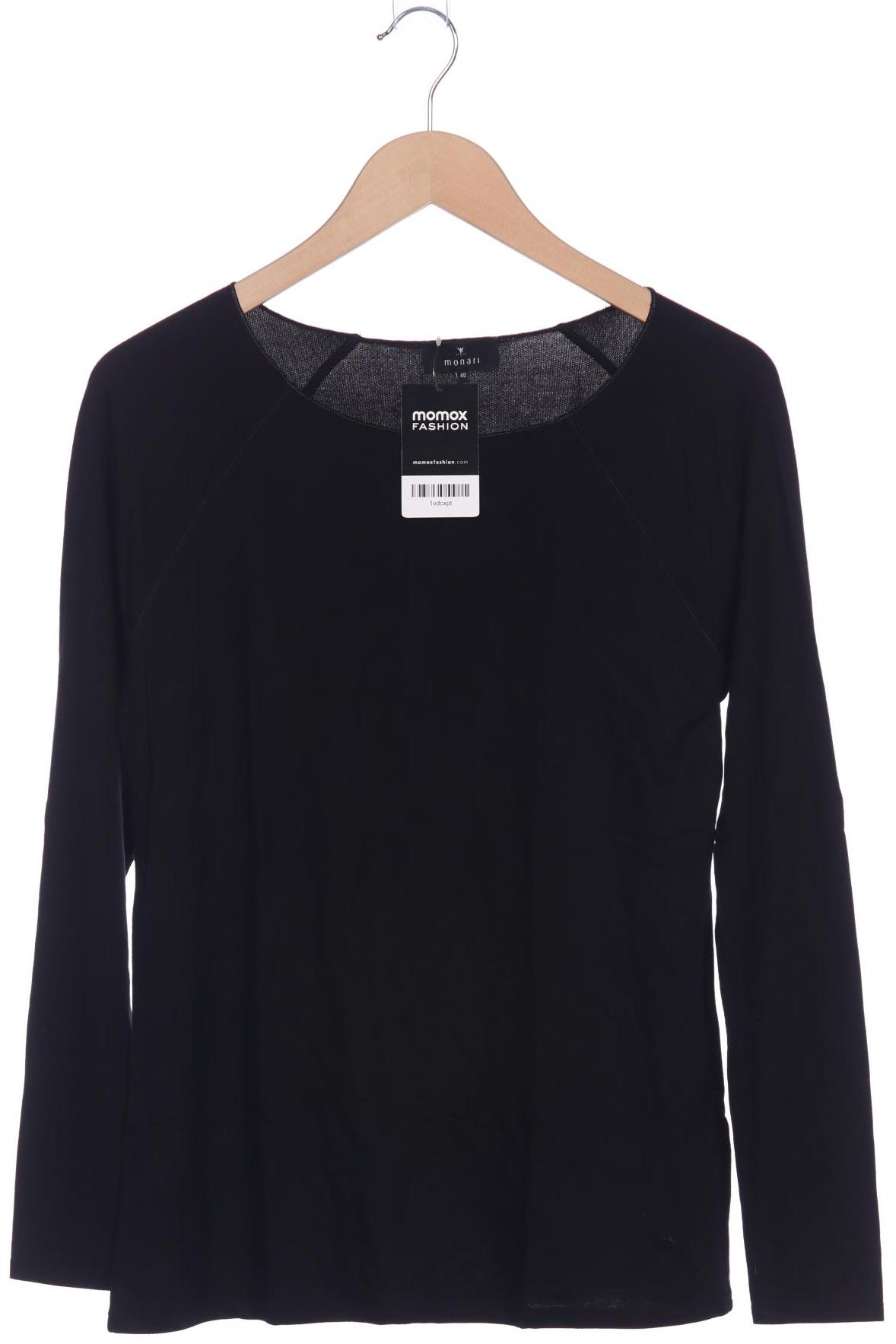 

monari Damen Langarmshirt, schwarz, Gr. 40