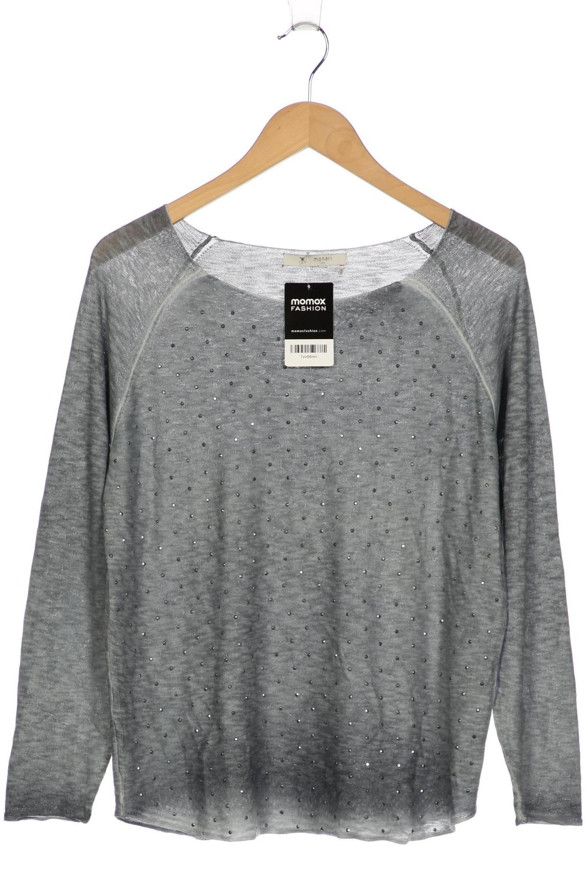 

monari Damen Langarmshirt, grau, Gr. 40
