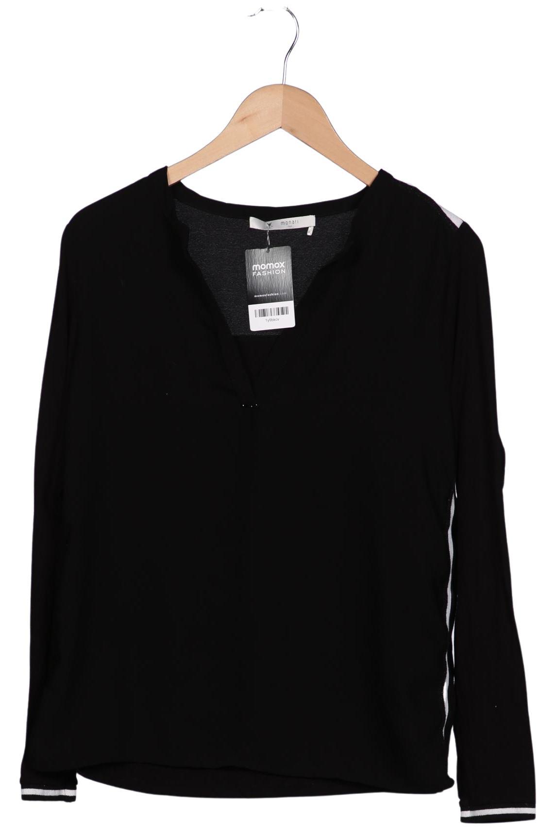 

monari Damen Langarmshirt, schwarz, Gr. 38