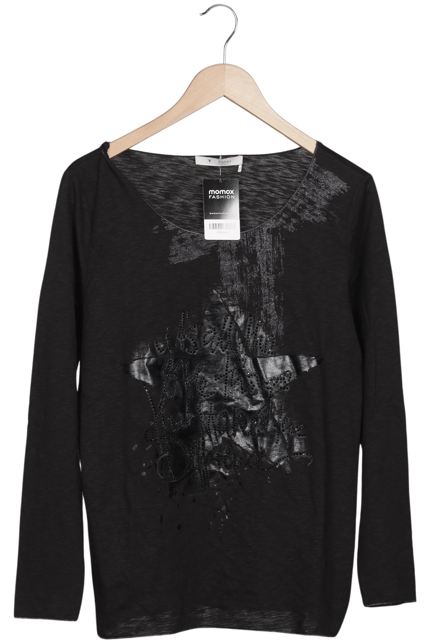 

monari Damen Langarmshirt, schwarz, Gr. 42