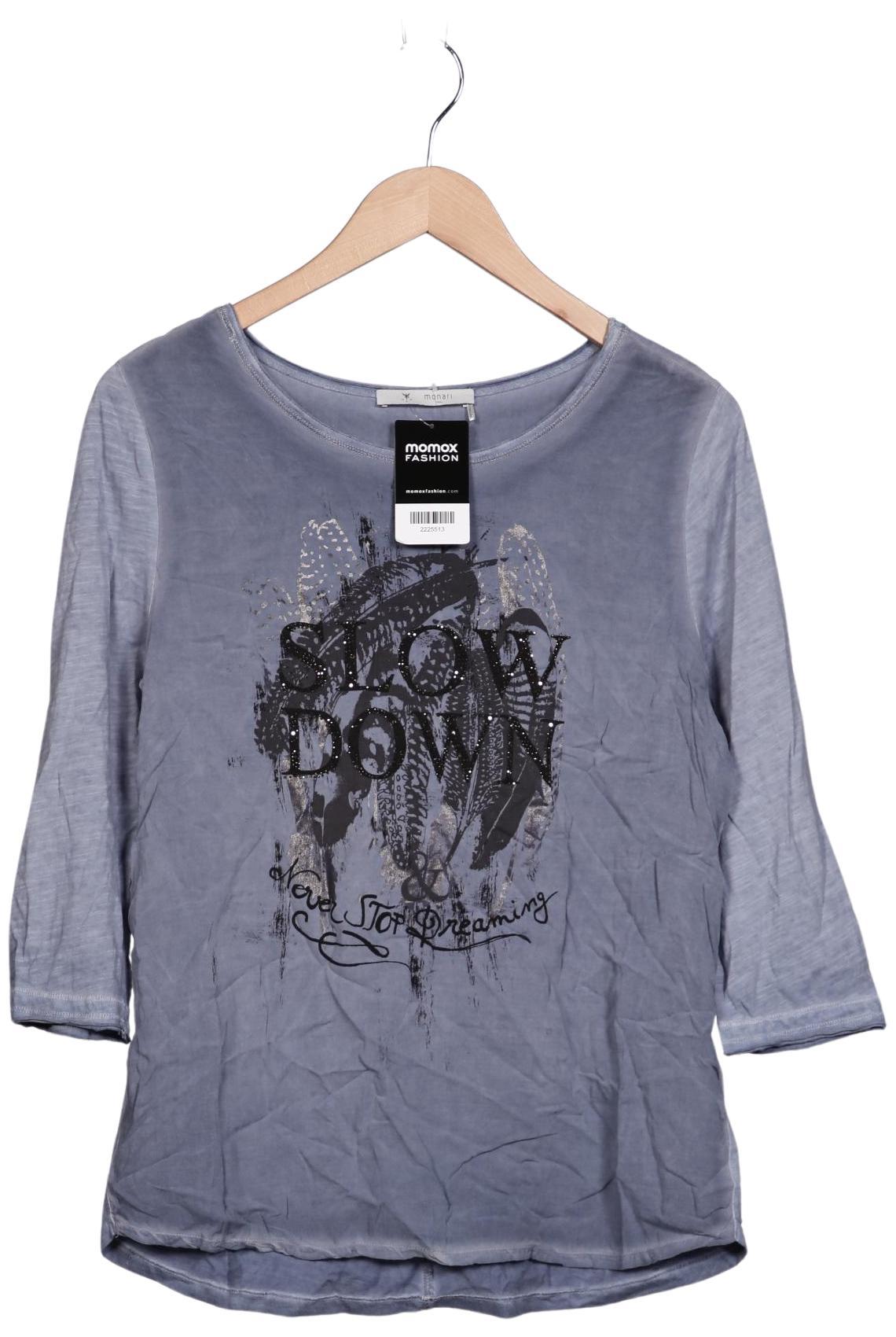 

monari Damen Langarmshirt, grau, Gr. 38