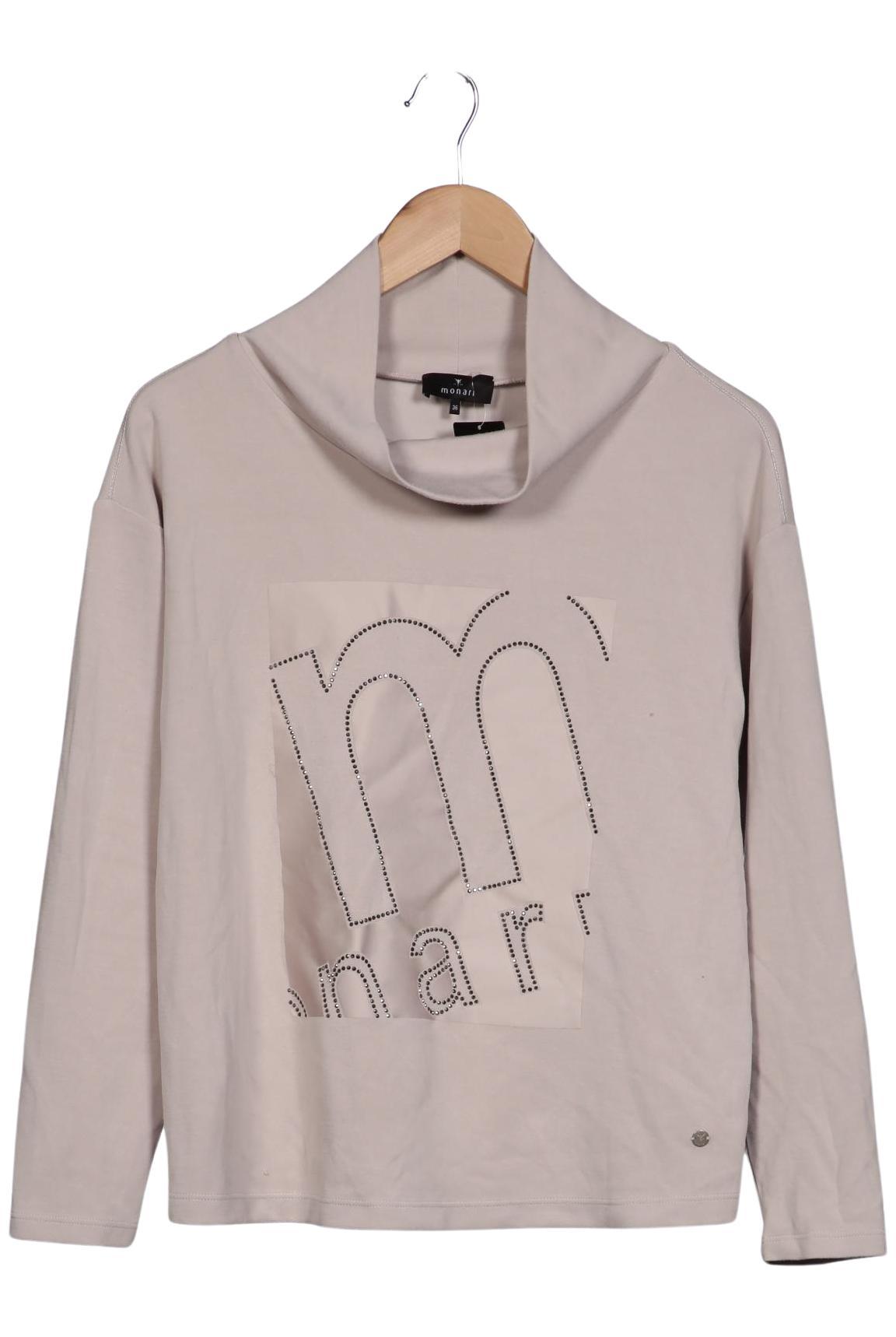 

monari Damen Langarmshirt, beige, Gr. 36