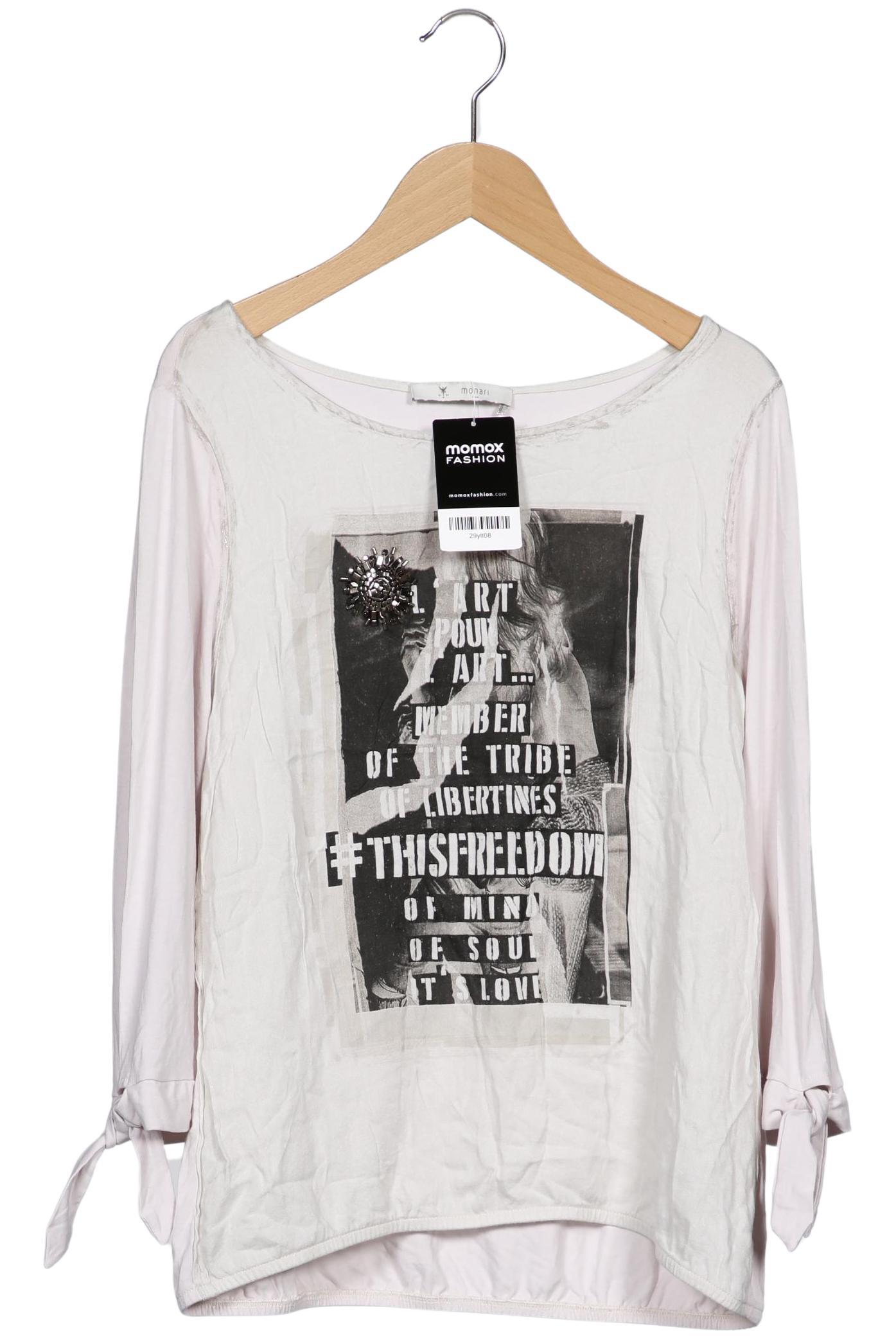 

monari Damen Langarmshirt, cremeweiß, Gr. 38