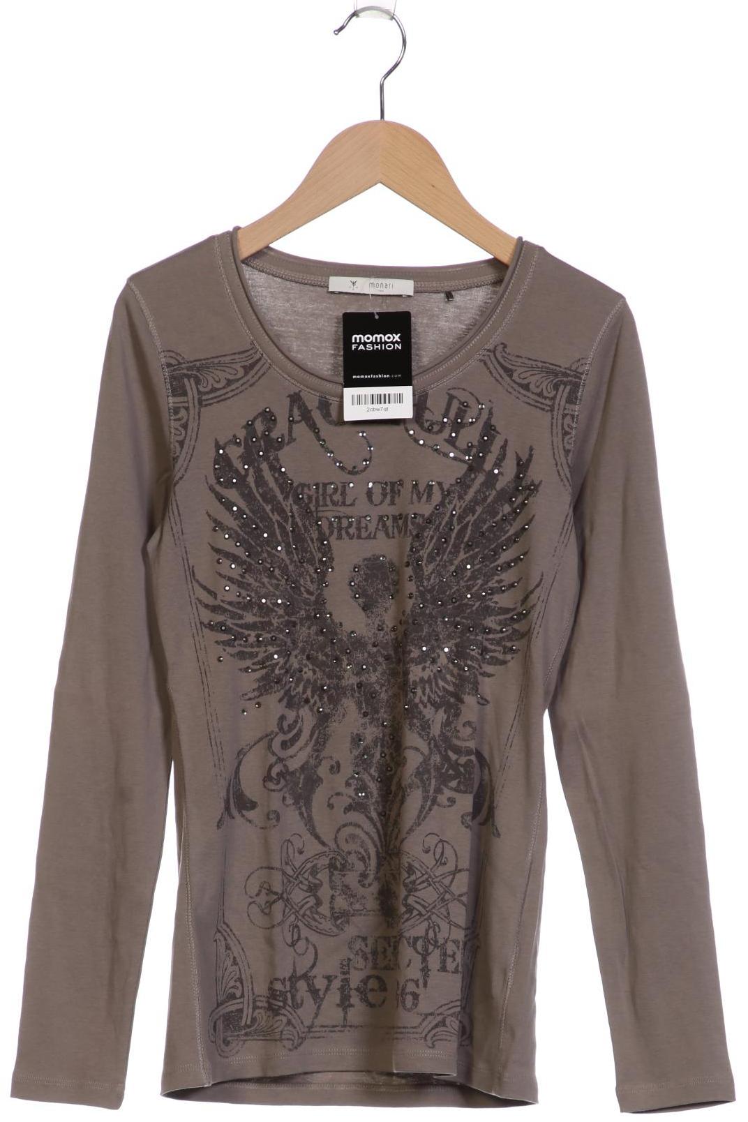 

monari Damen Langarmshirt, grau, Gr. 36