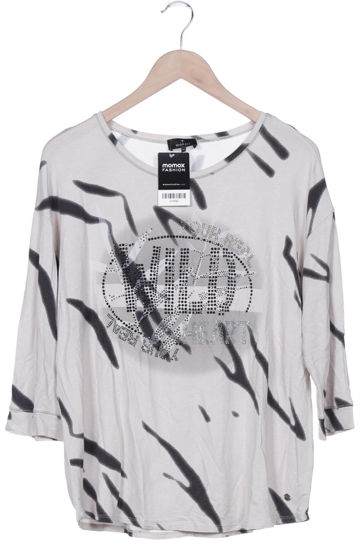 

monari Damen Langarmshirt, beige, Gr. 42
