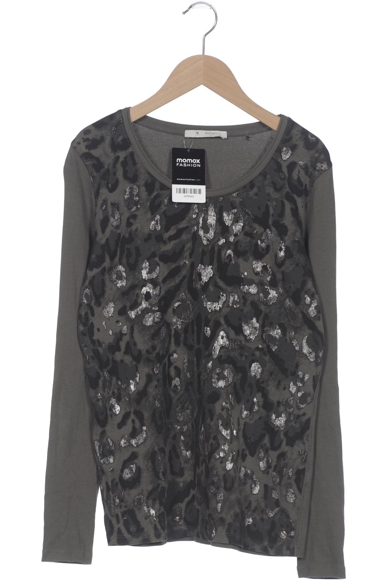 

monari Damen Langarmshirt, grün, Gr. 38