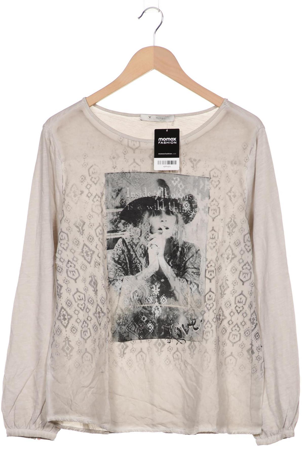 

monari Damen Langarmshirt, grau, Gr. 44