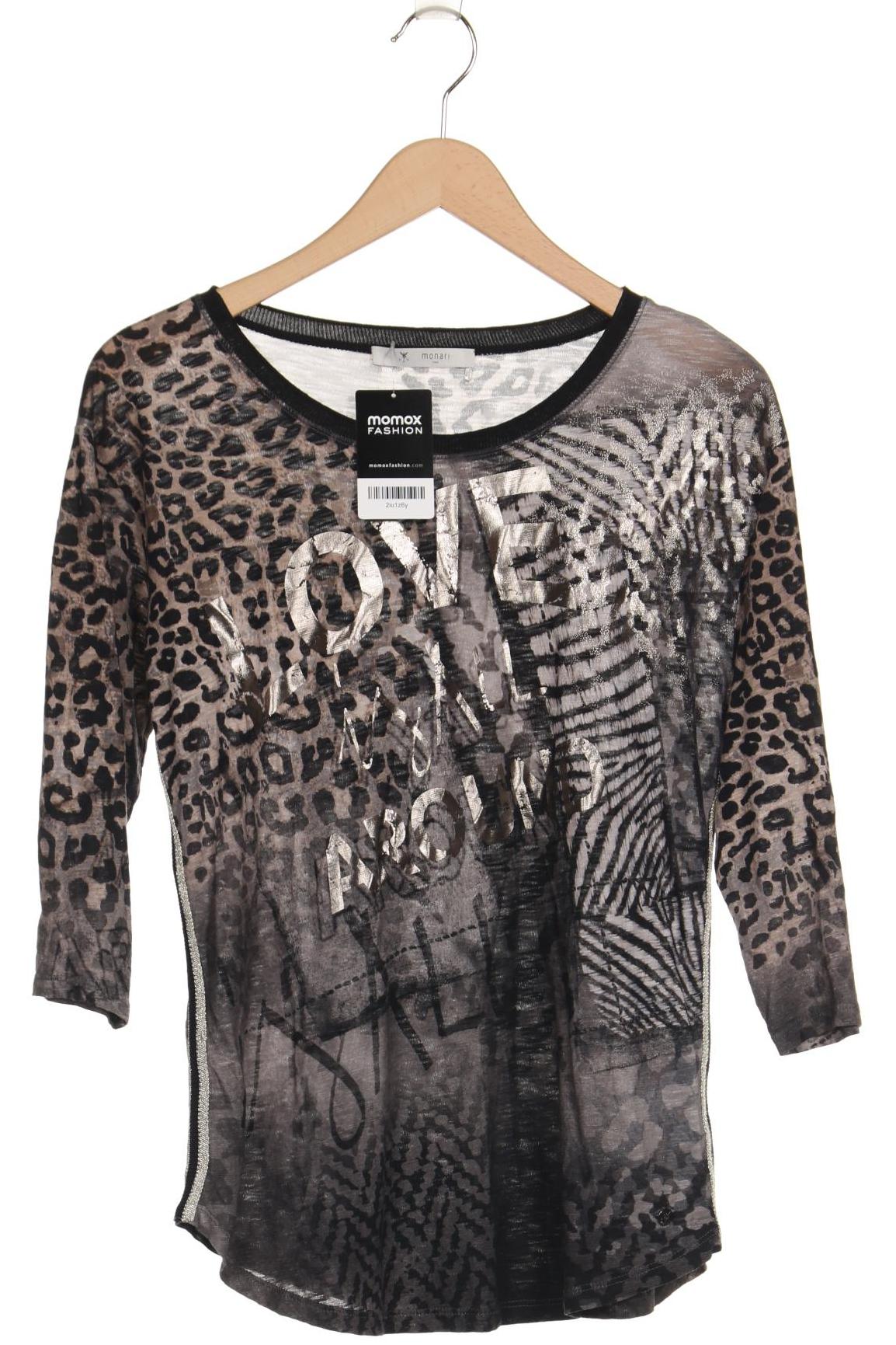 

monari Damen Langarmshirt, grau, Gr. 38