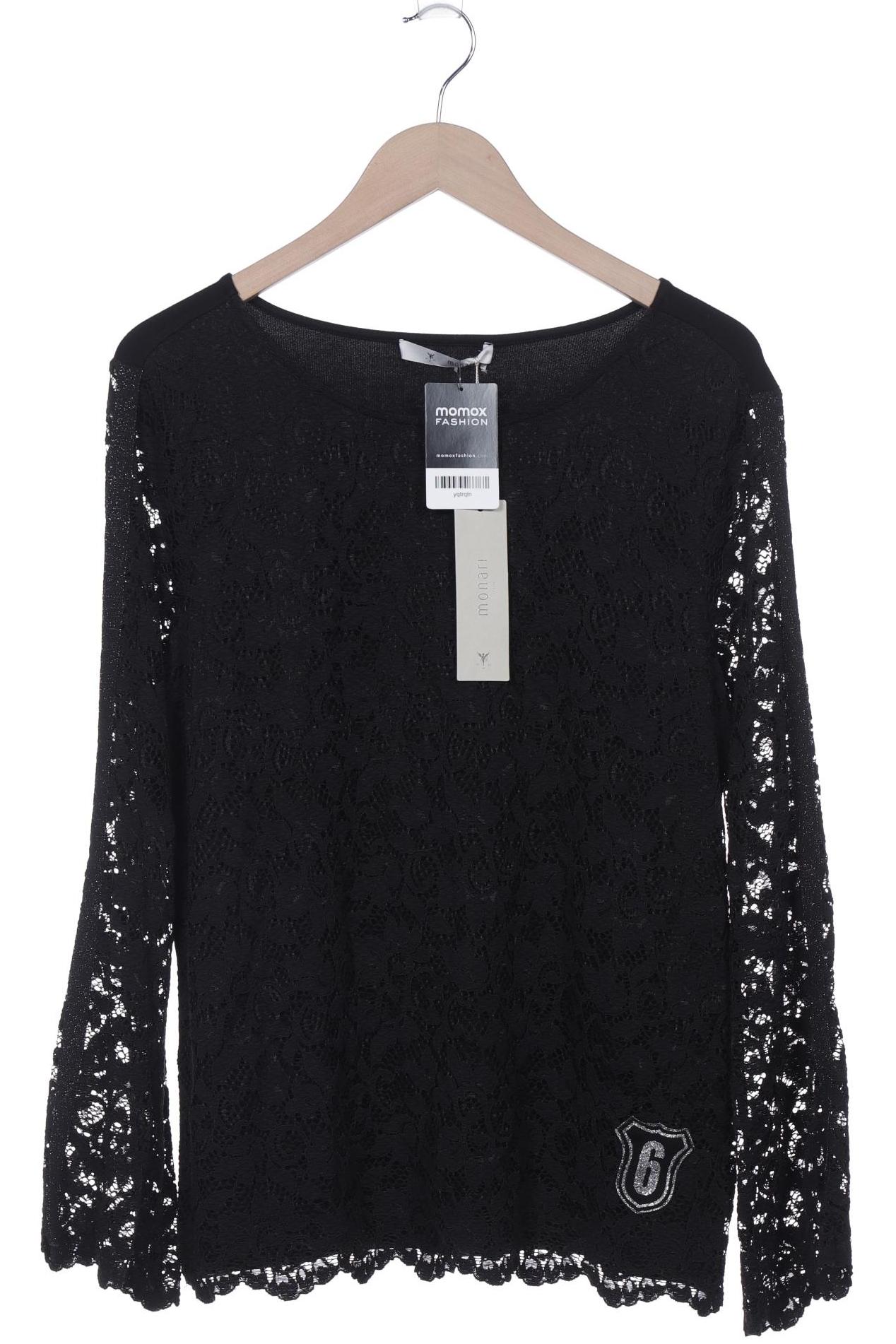 

monari Damen Langarmshirt, schwarz, Gr. 42