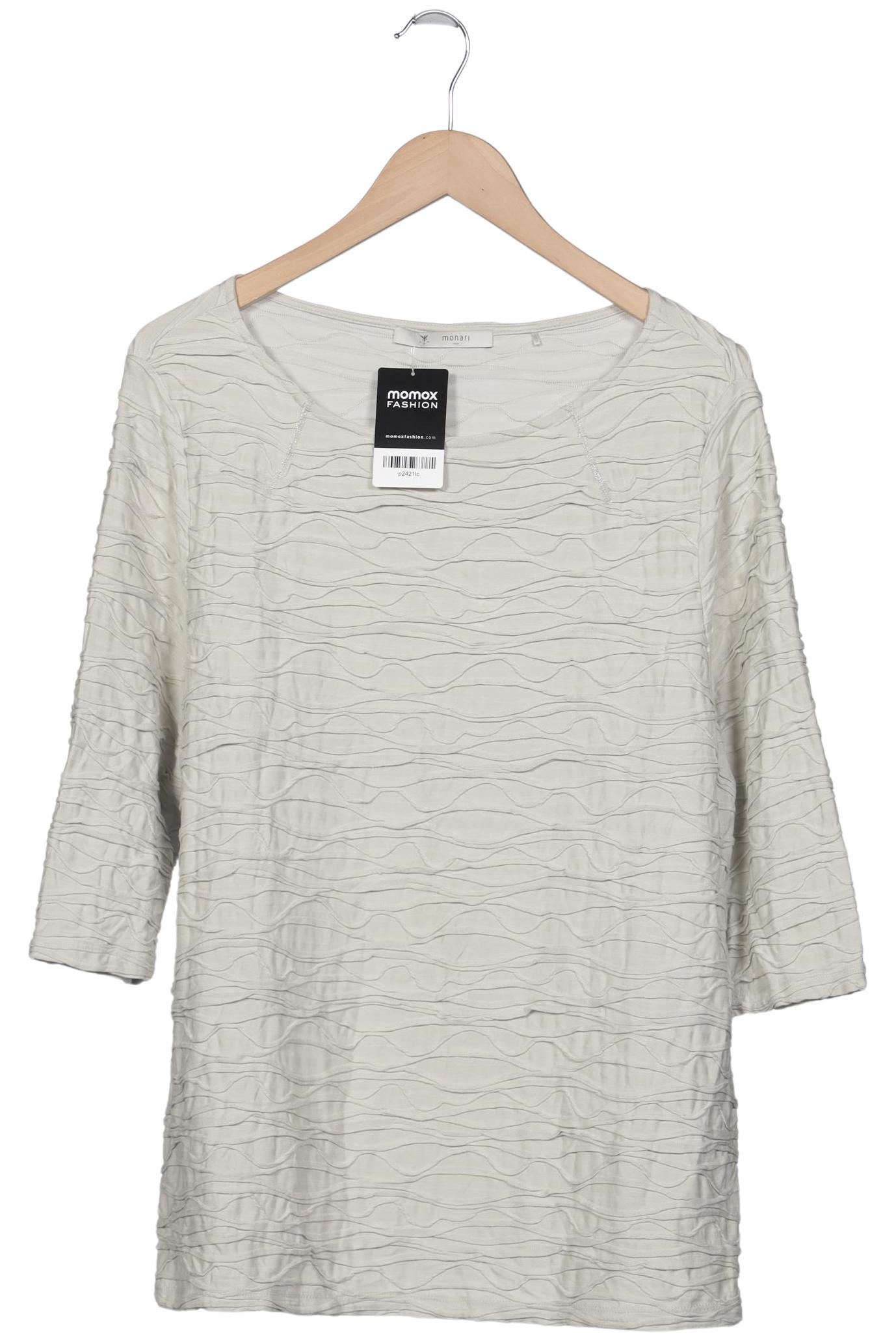 

monari Damen Langarmshirt, beige, Gr. 44