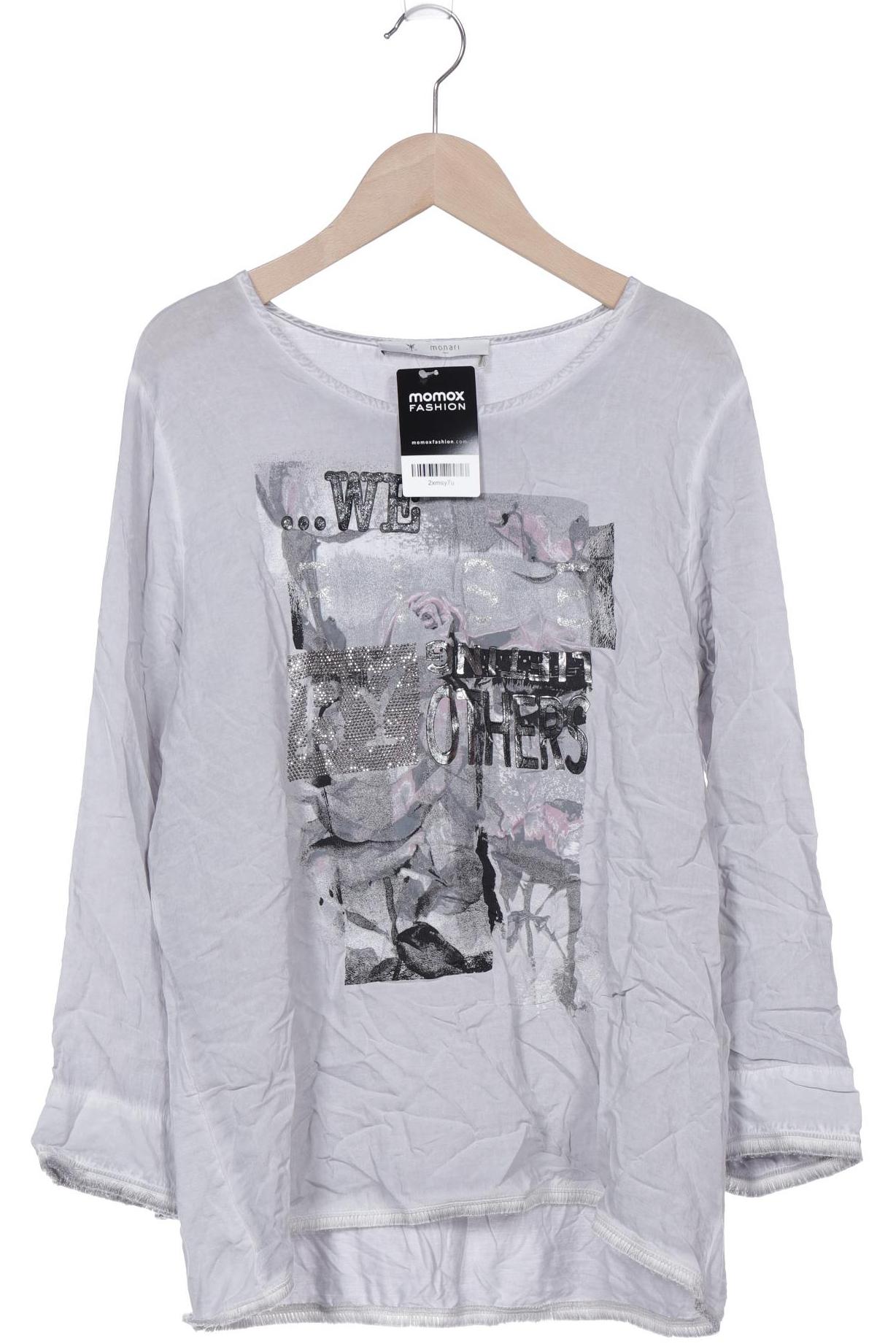 

monari Damen Langarmshirt, grau, Gr. 38