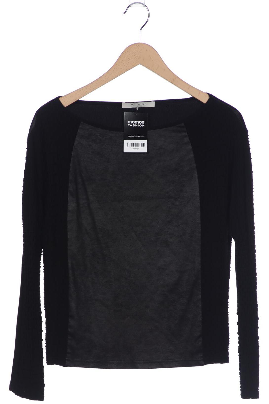 

monari Damen Langarmshirt, schwarz, Gr. 38