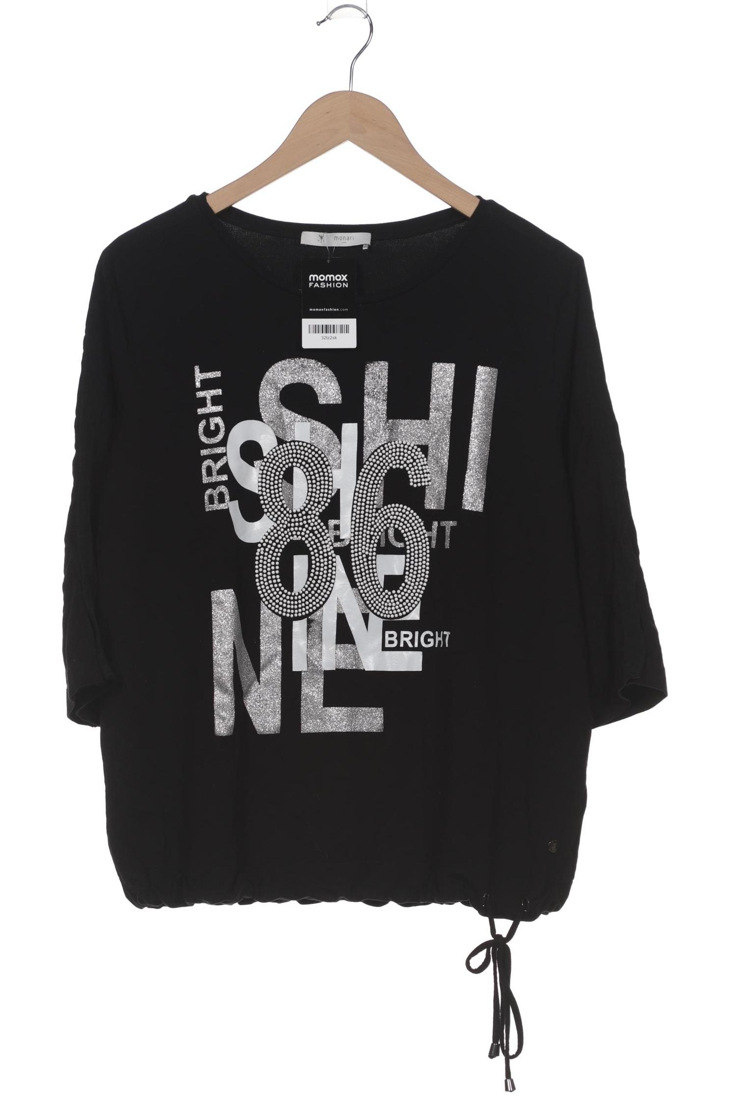 

monari Damen Langarmshirt, schwarz, Gr. 42