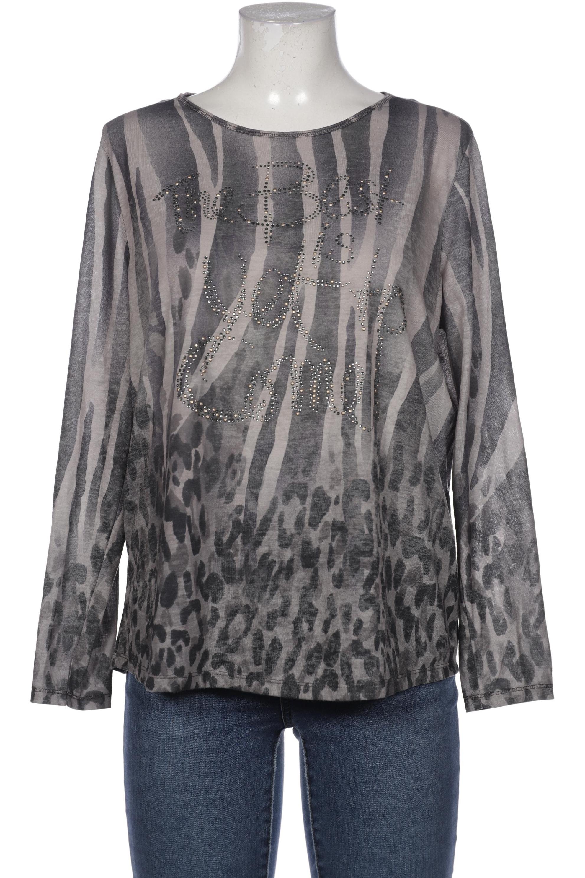 

monari Damen Langarmshirt, grau, Gr. 42
