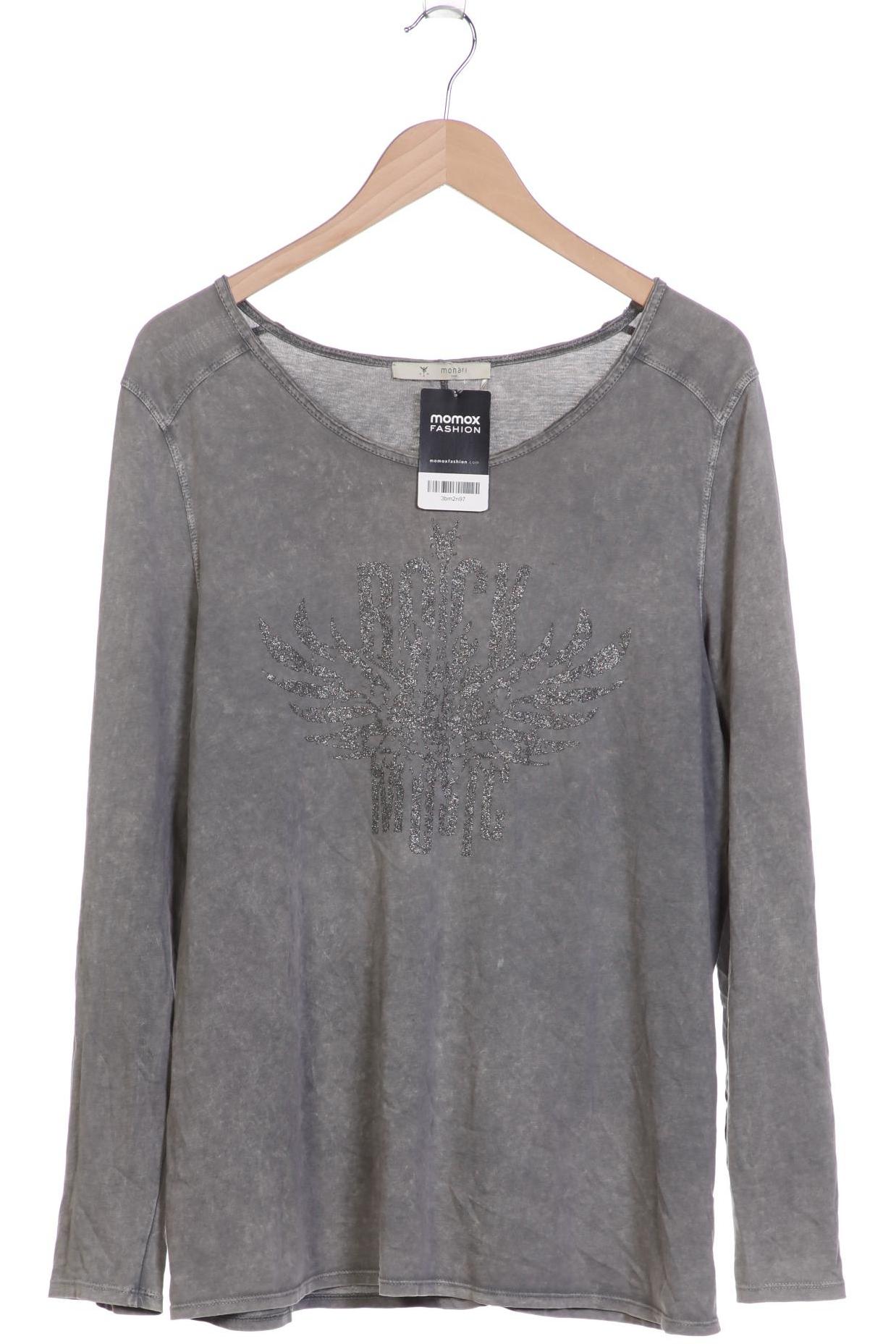 

monari Damen Langarmshirt, grau, Gr. 44