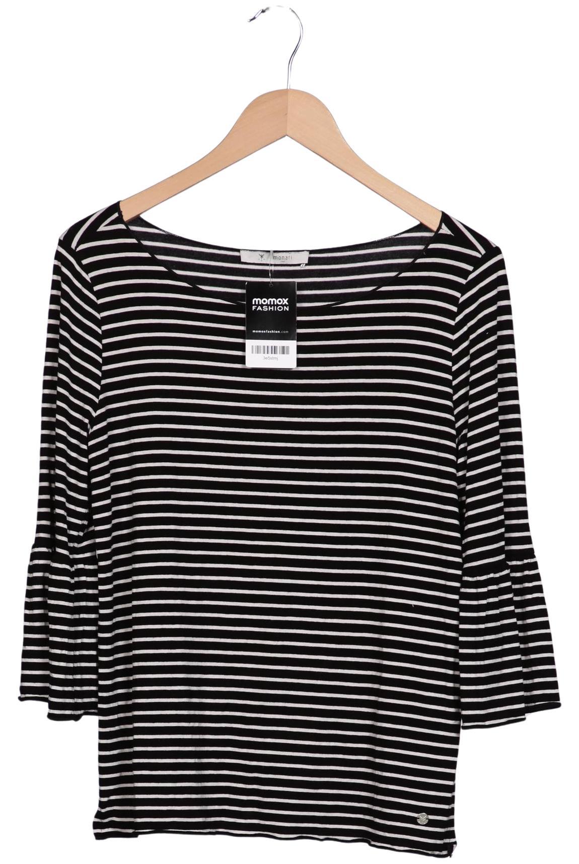 

monari Damen Langarmshirt, schwarz, Gr. 38