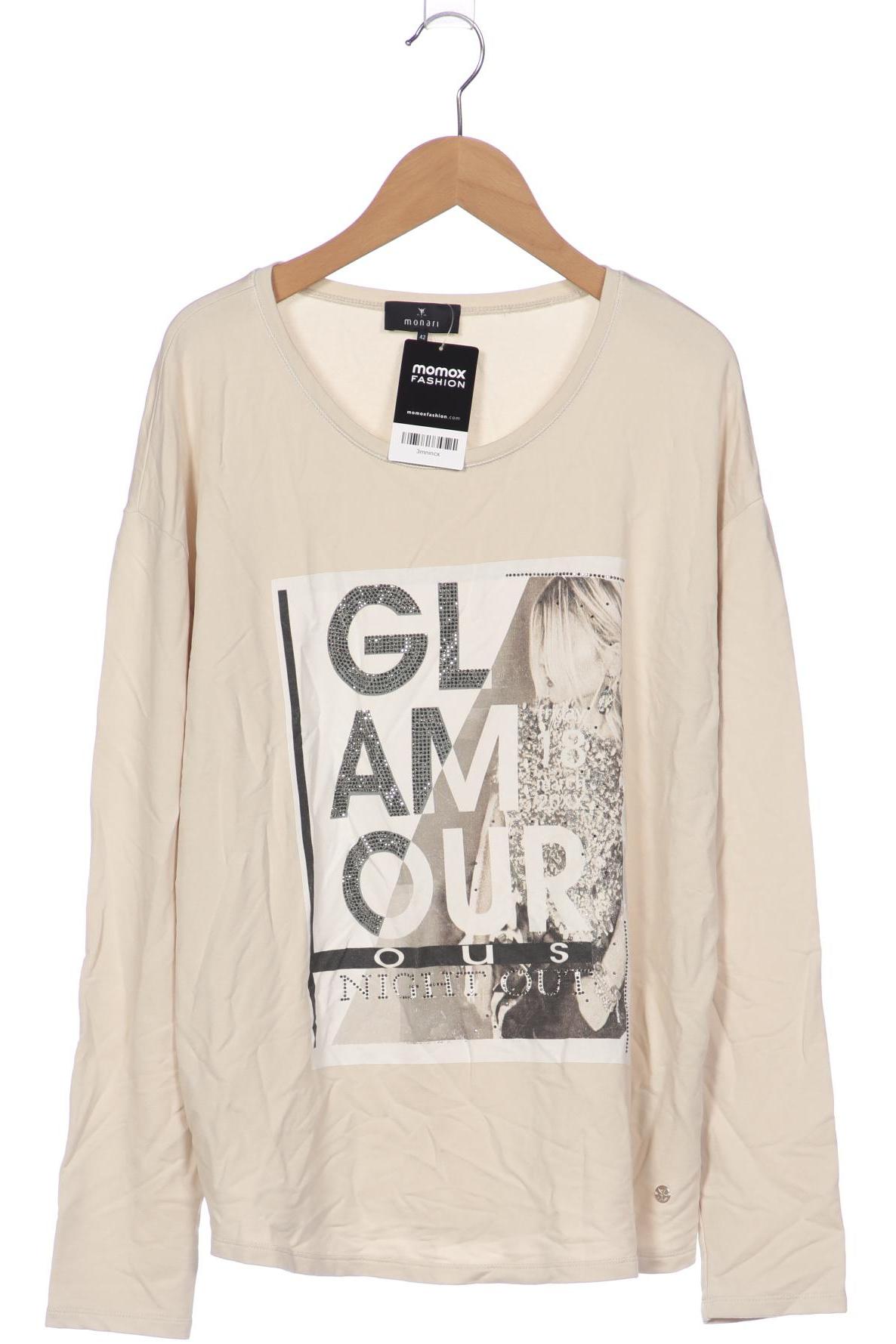 

monari Damen Langarmshirt, beige, Gr. 42