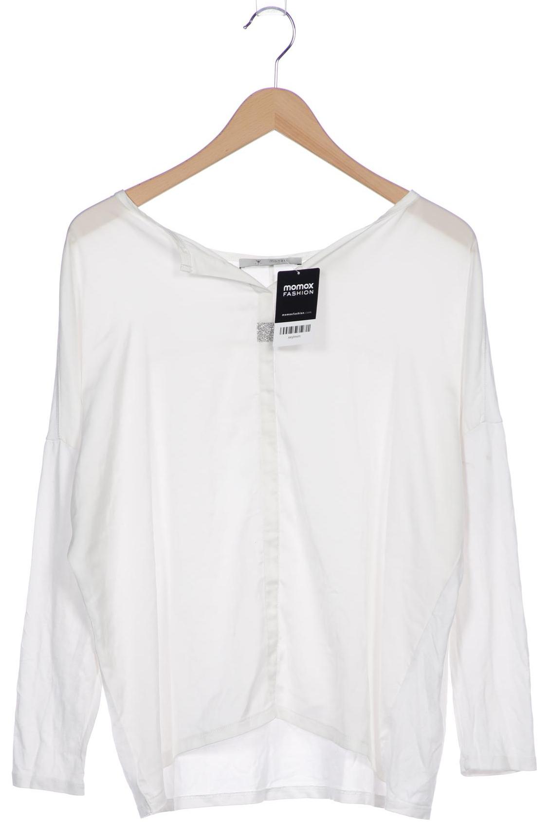 

monari Damen Langarmshirt, weiß, Gr. 44