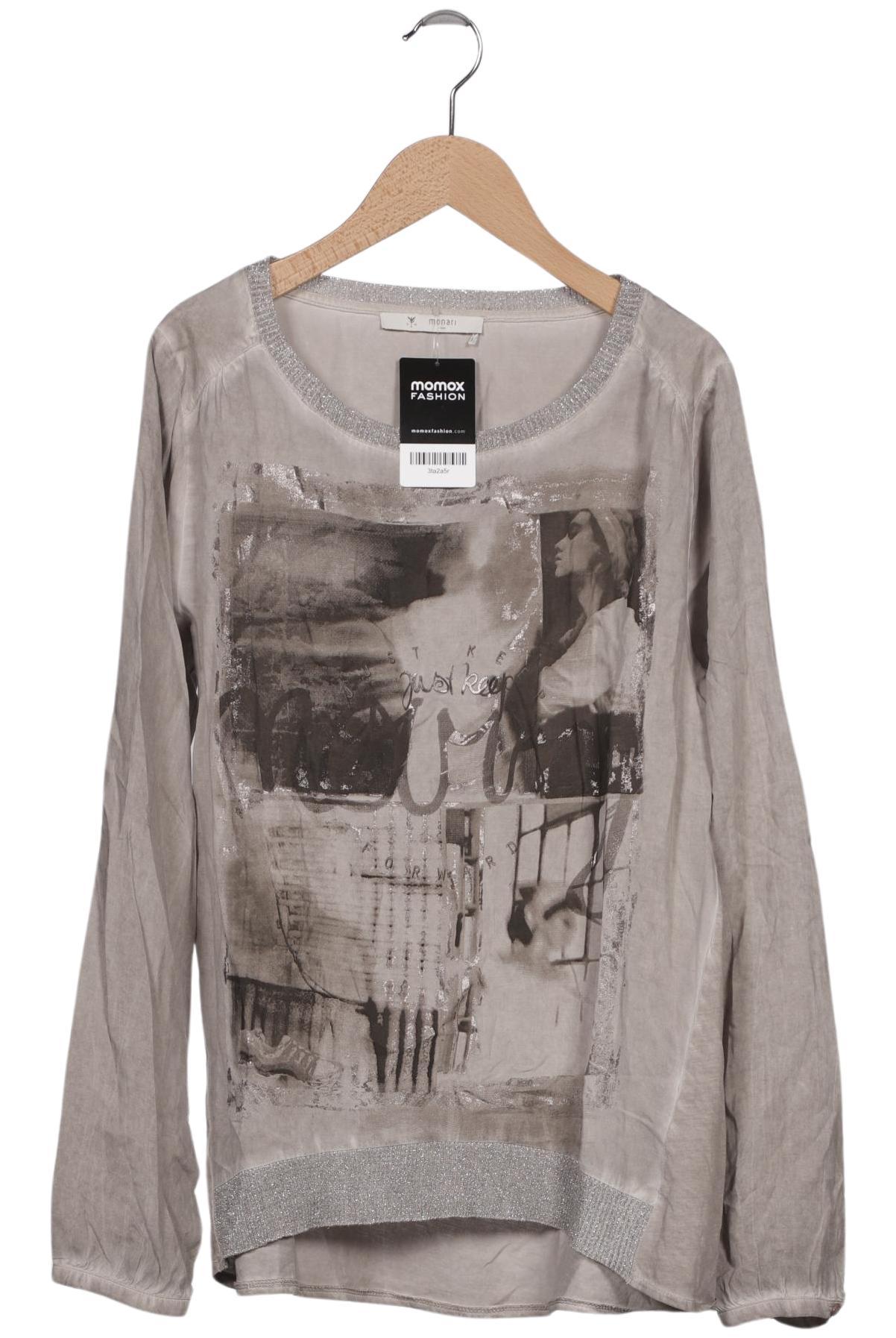 

monari Damen Langarmshirt, grau, Gr. 38