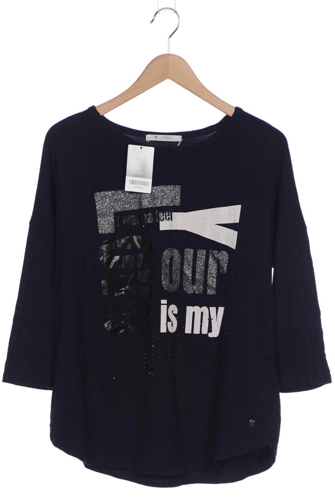 

monari Damen Langarmshirt, marineblau, Gr. 42