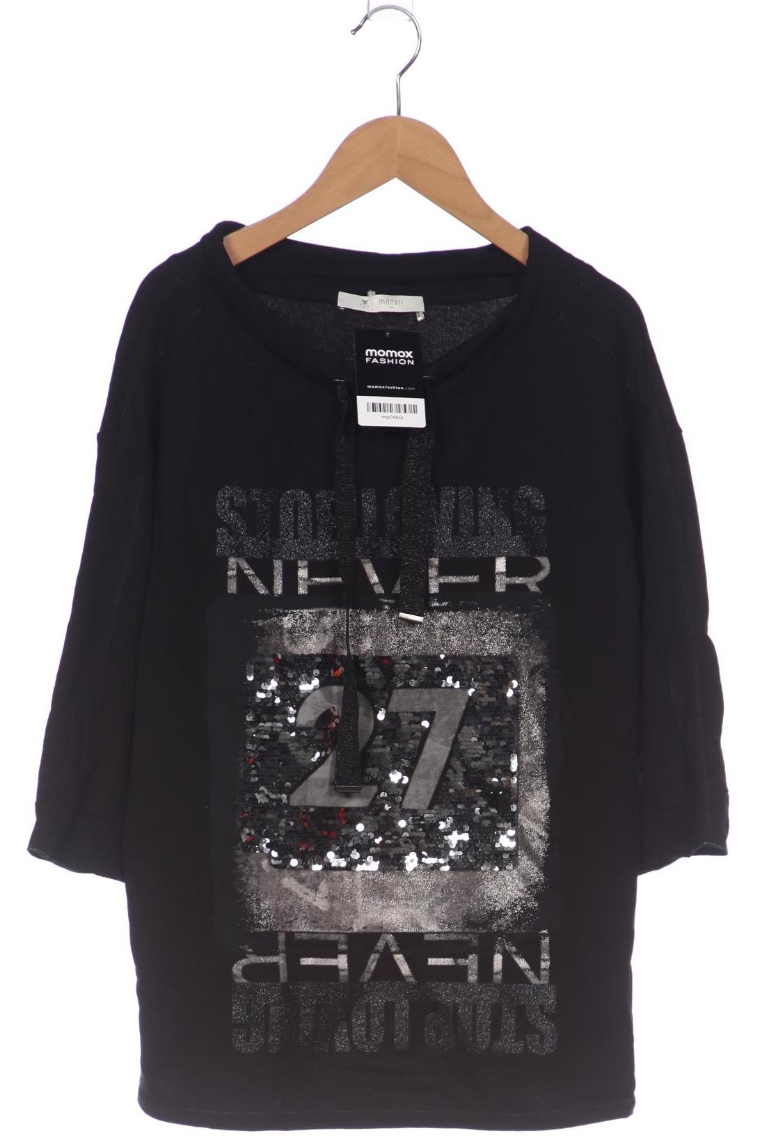 

monari Damen Langarmshirt, schwarz, Gr. 38
