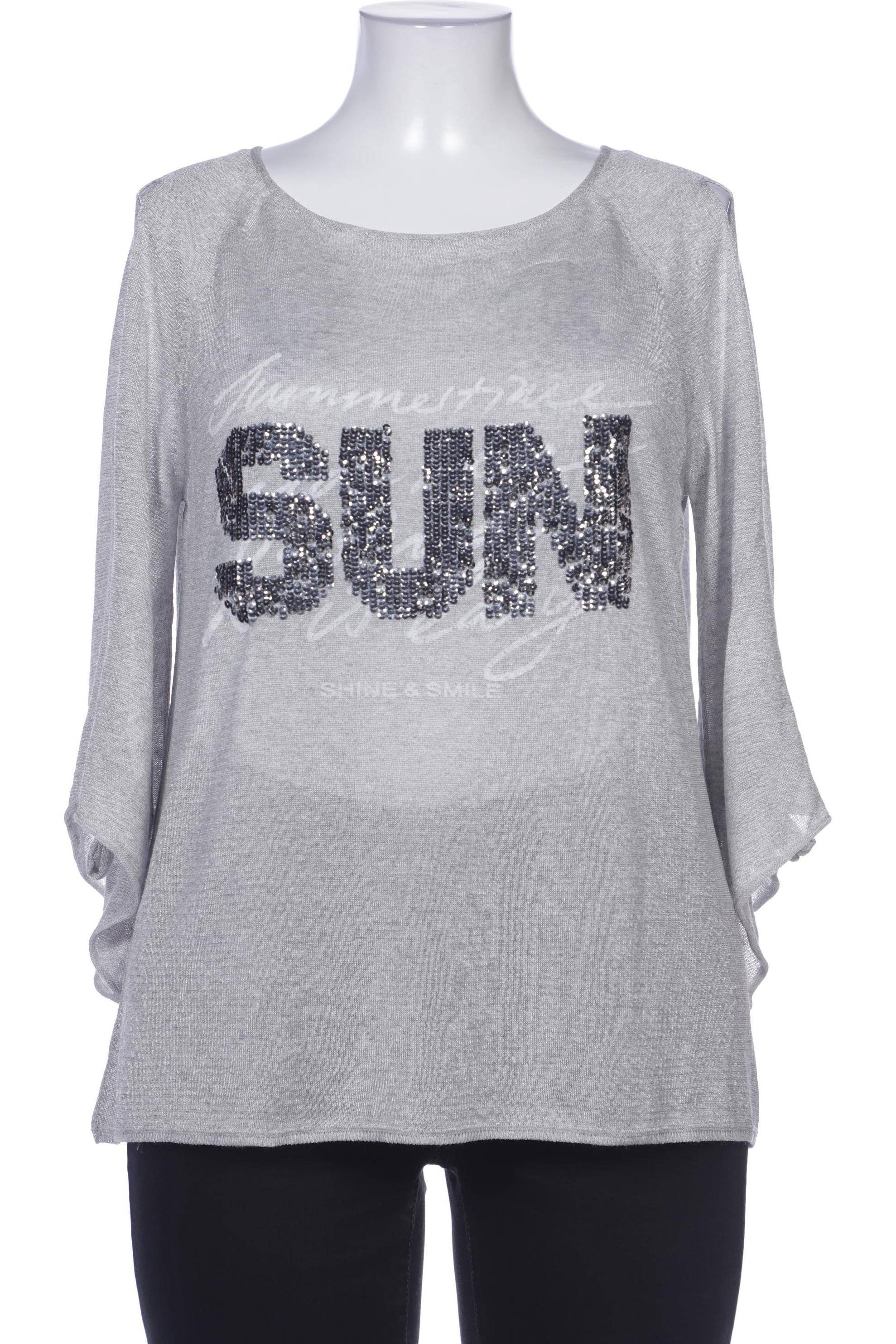 

monari Damen Langarmshirt, grau, Gr. 46