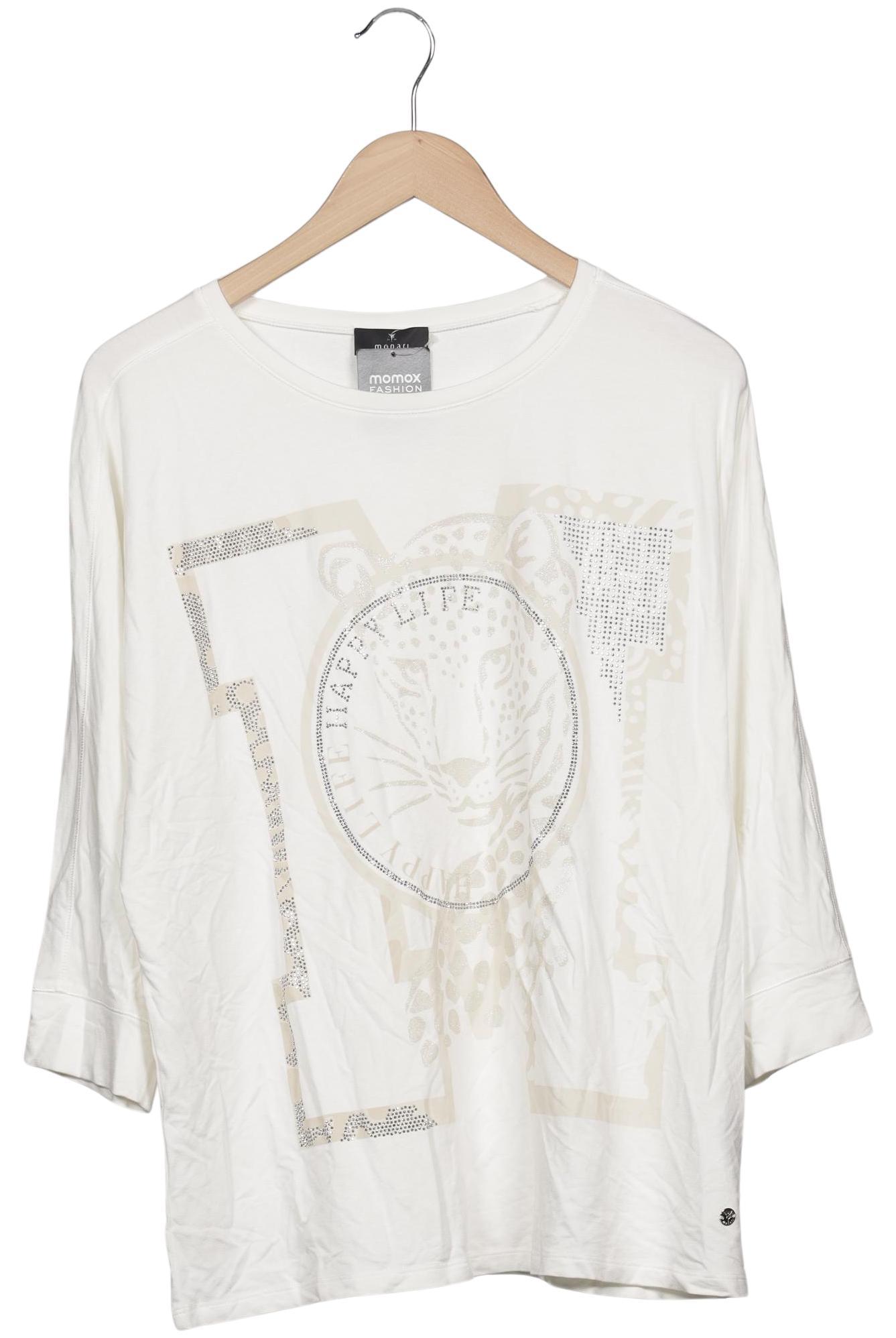 

monari Damen Langarmshirt, cremeweiß, Gr. 44