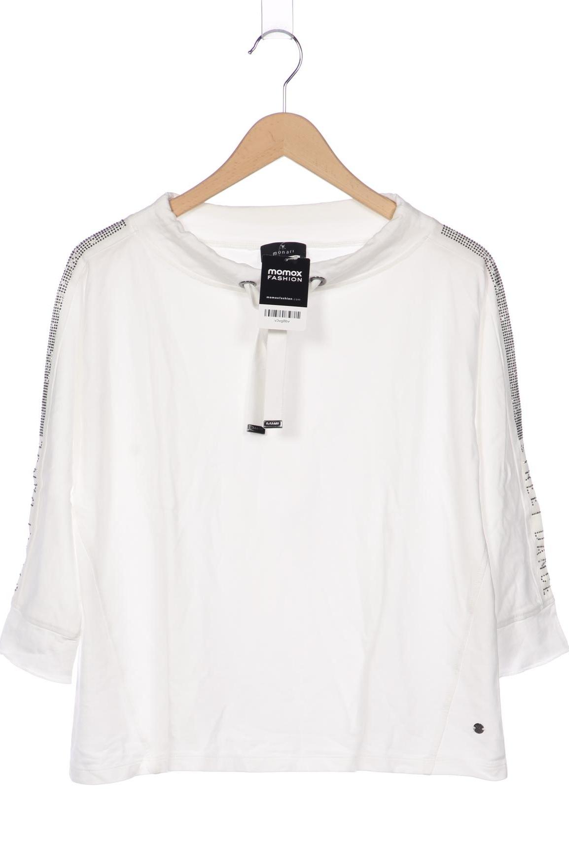 

monari Damen Langarmshirt, weiß, Gr. 40