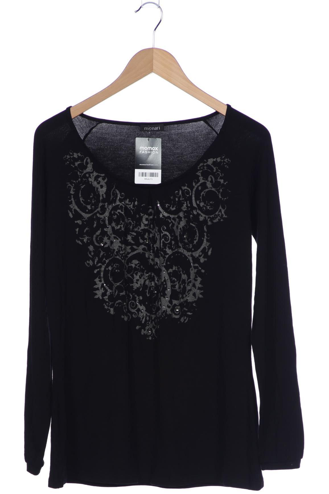 

monari Damen Langarmshirt, schwarz, Gr. 42