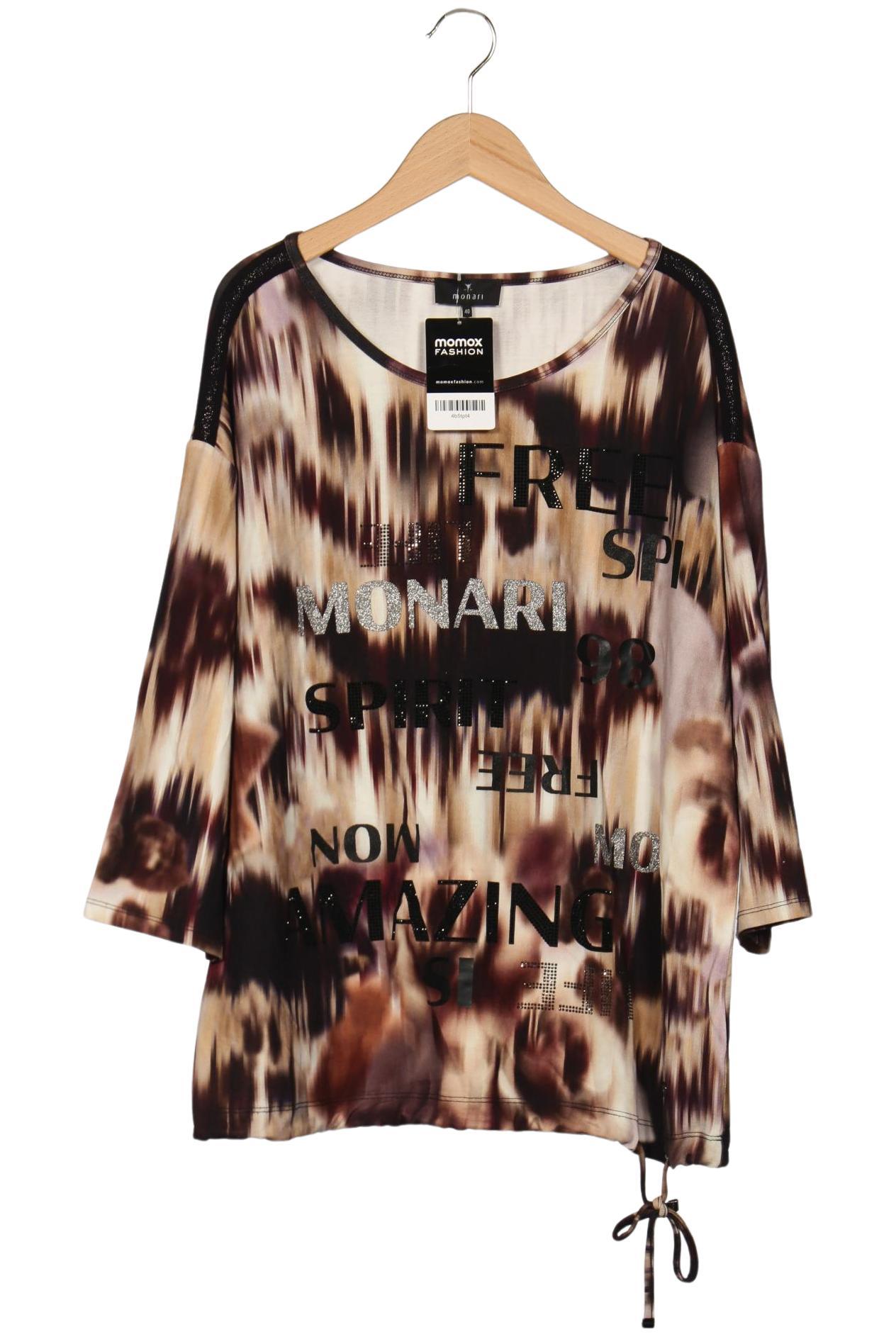 

monari Damen Langarmshirt, bordeaux, Gr. 40
