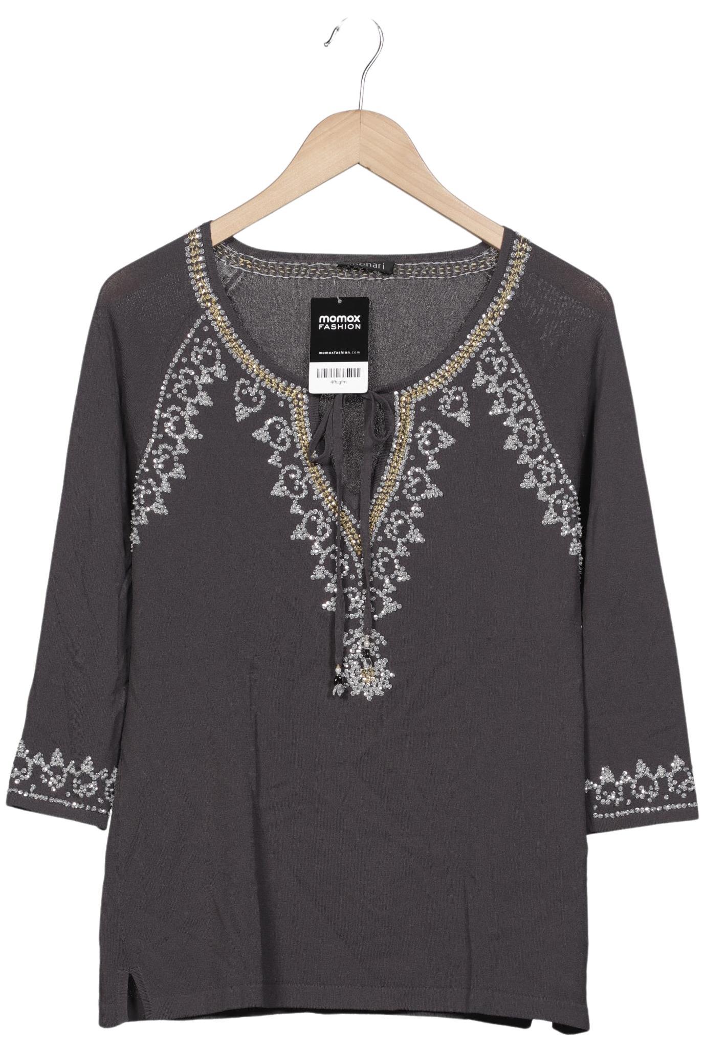 

monari Damen Langarmshirt, grau, Gr. 40