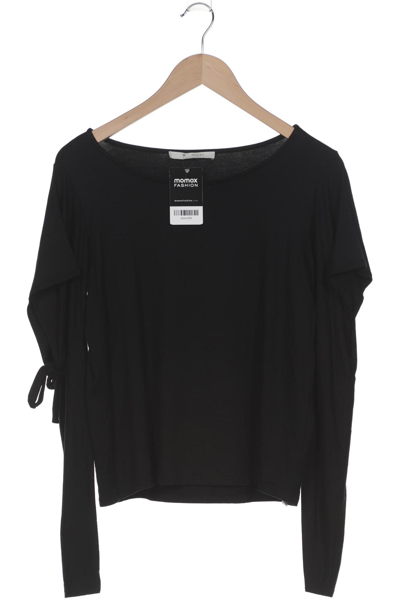 

monari Damen Langarmshirt, schwarz, Gr. 38