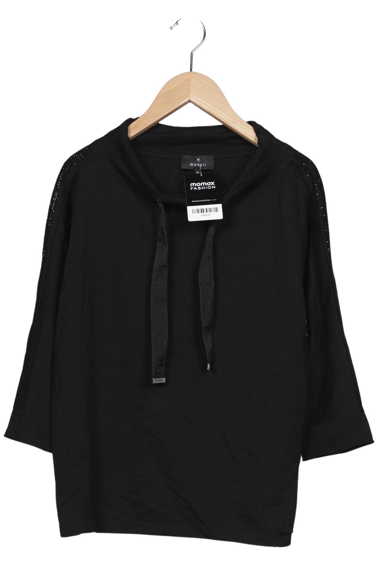 

monari Damen Langarmshirt, schwarz, Gr. 38