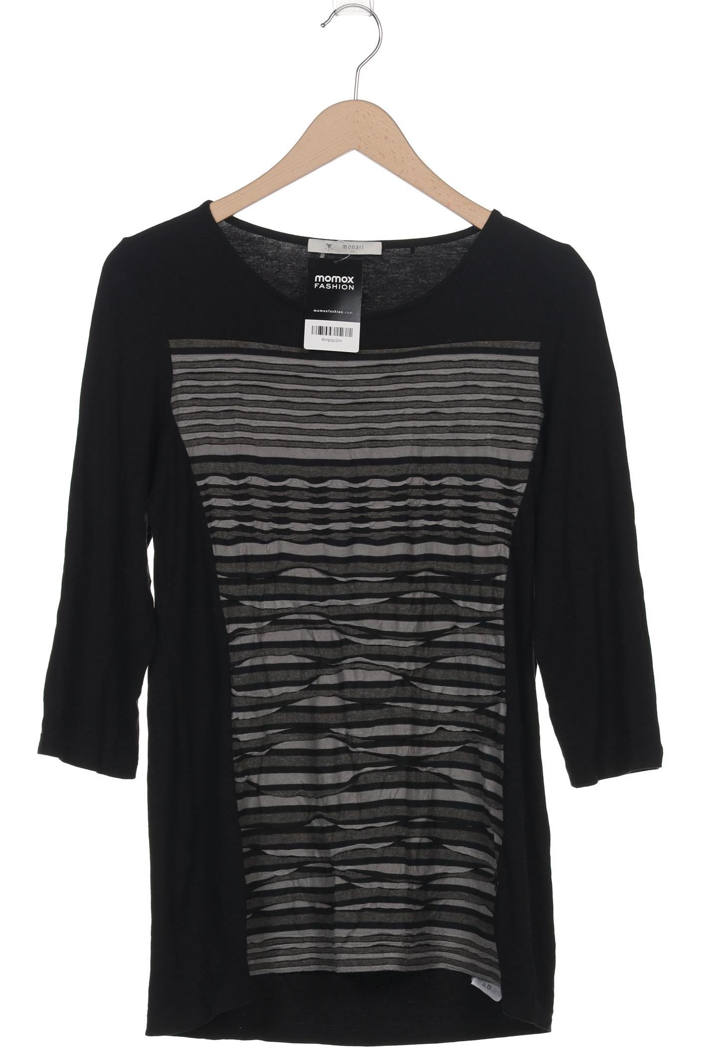 

monari Damen Langarmshirt, schwarz, Gr. 42