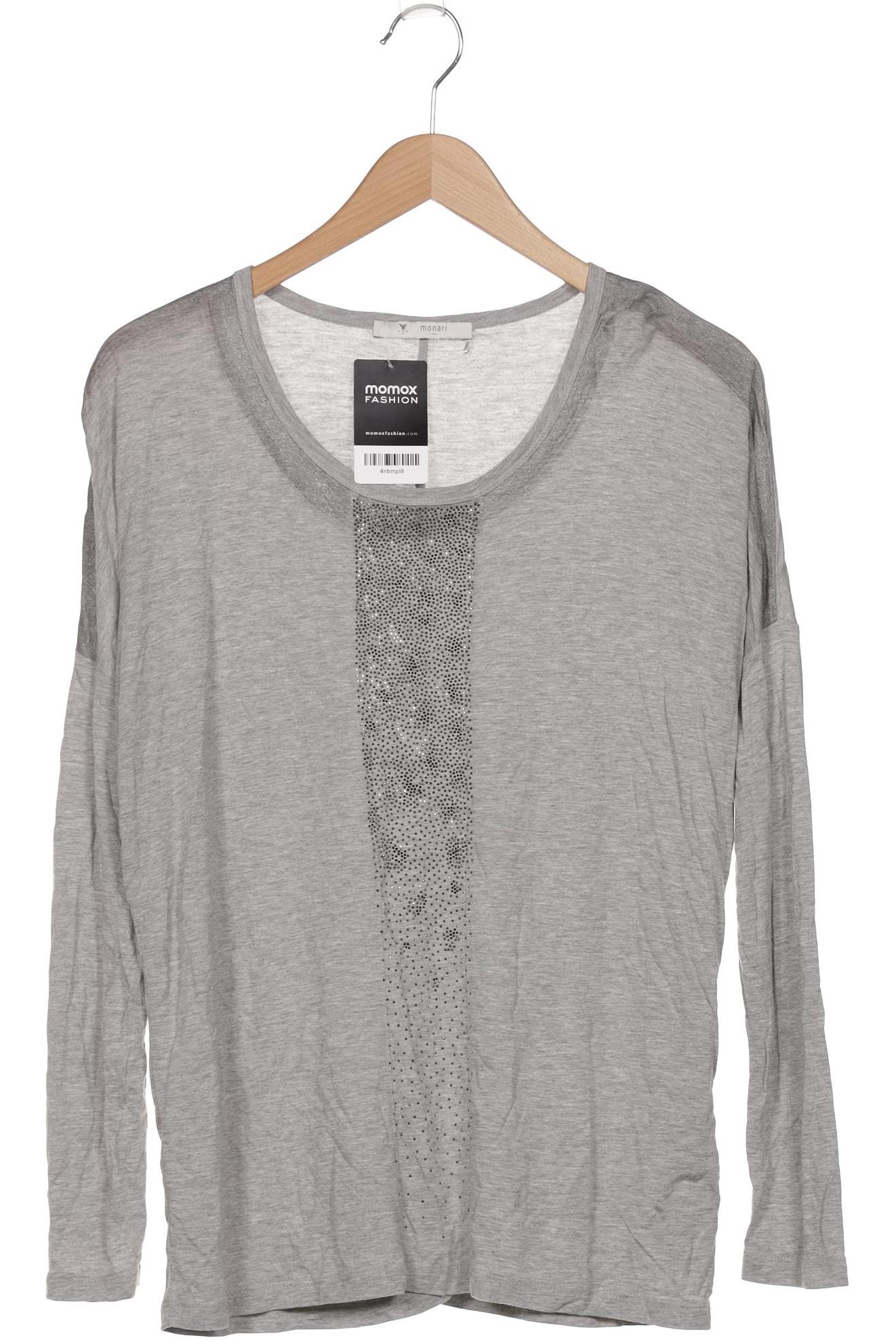 

monari Damen Langarmshirt, grau, Gr. 40