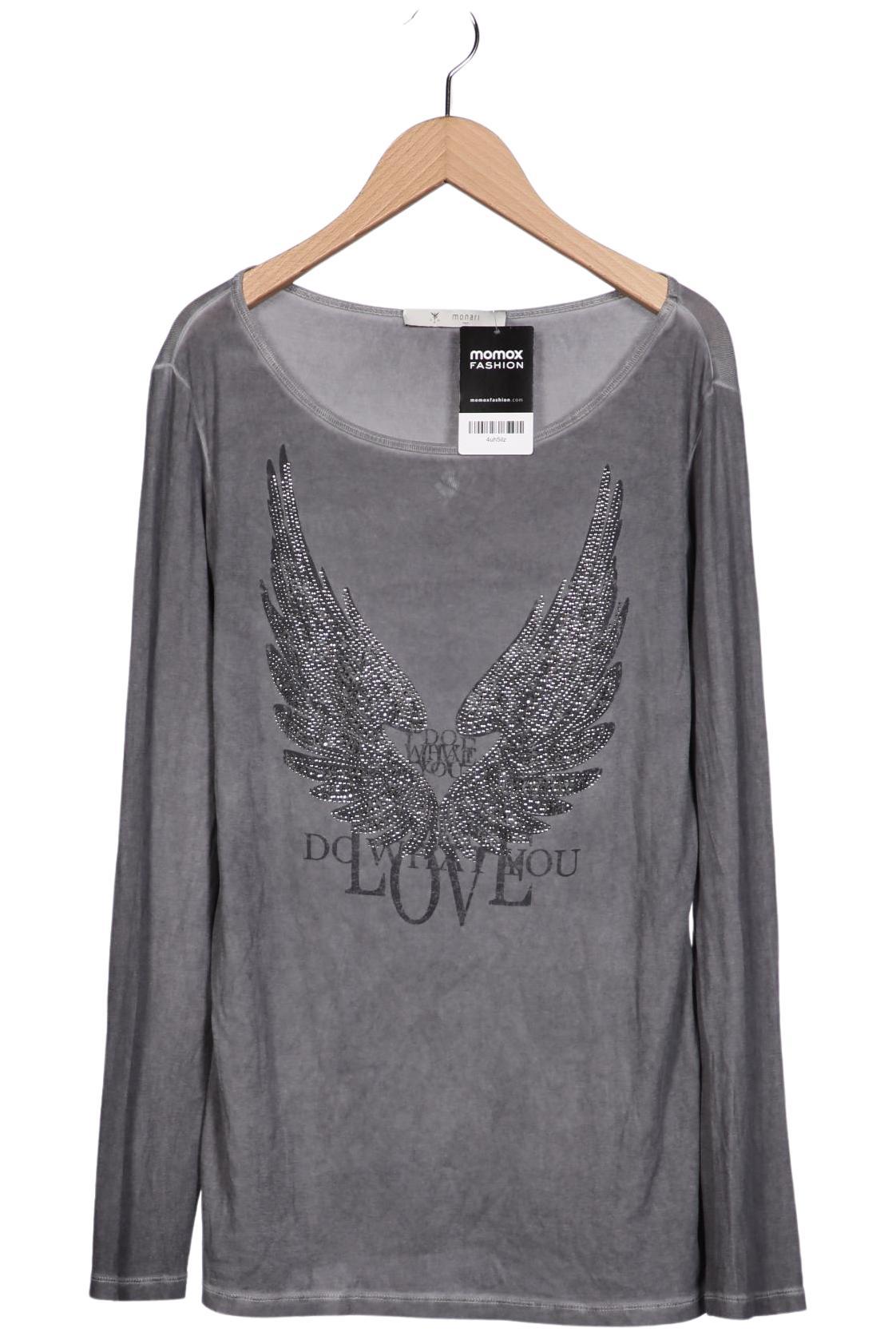 

monari Damen Langarmshirt, grau, Gr. 38