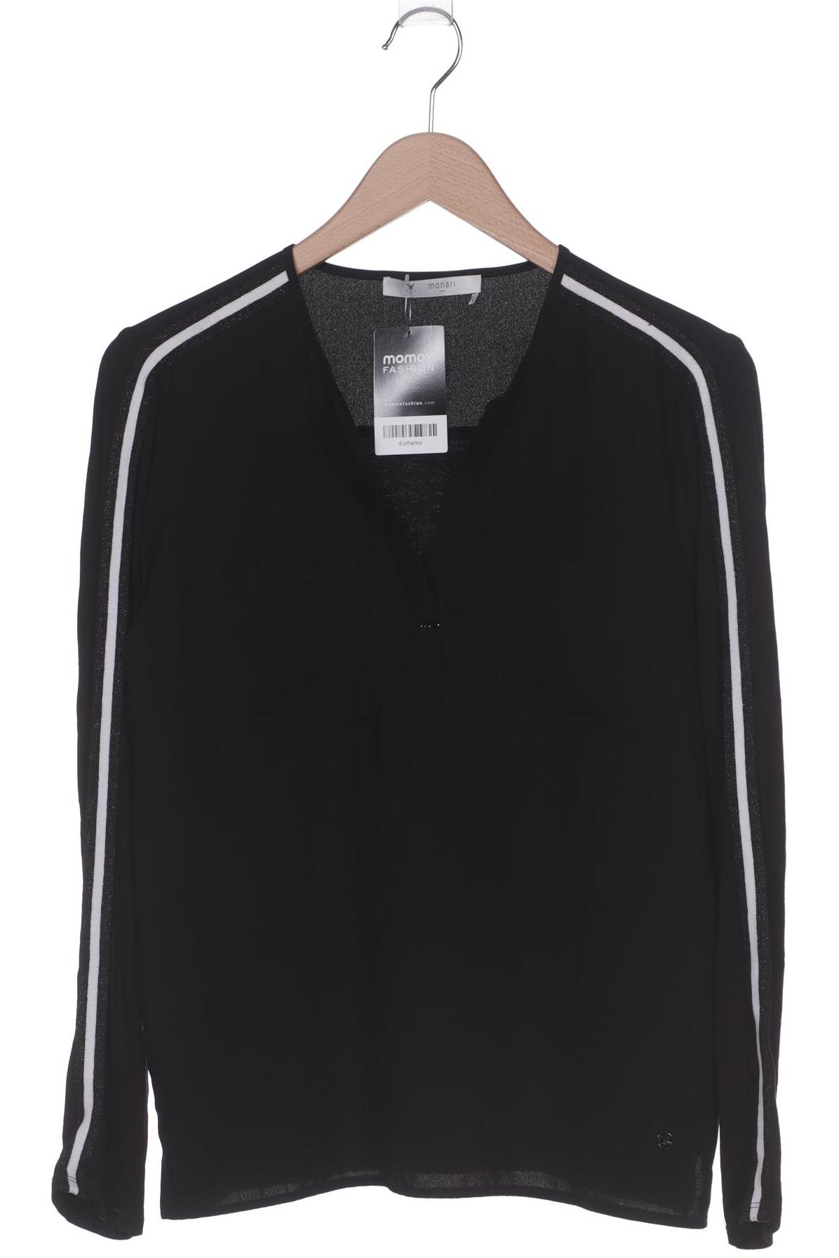 

monari Damen Langarmshirt, schwarz, Gr. 40