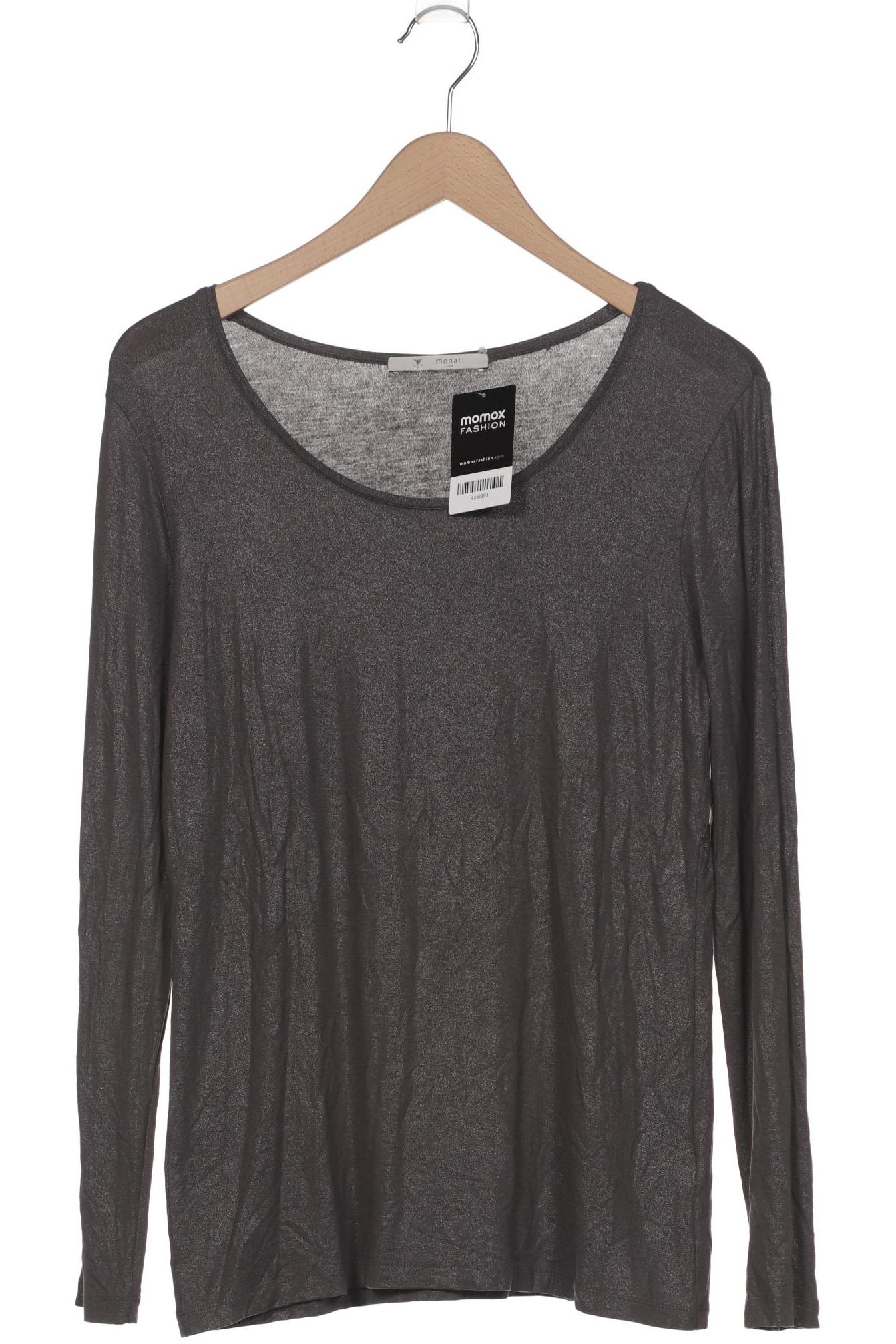 

monari Damen Langarmshirt, grau, Gr. 38
