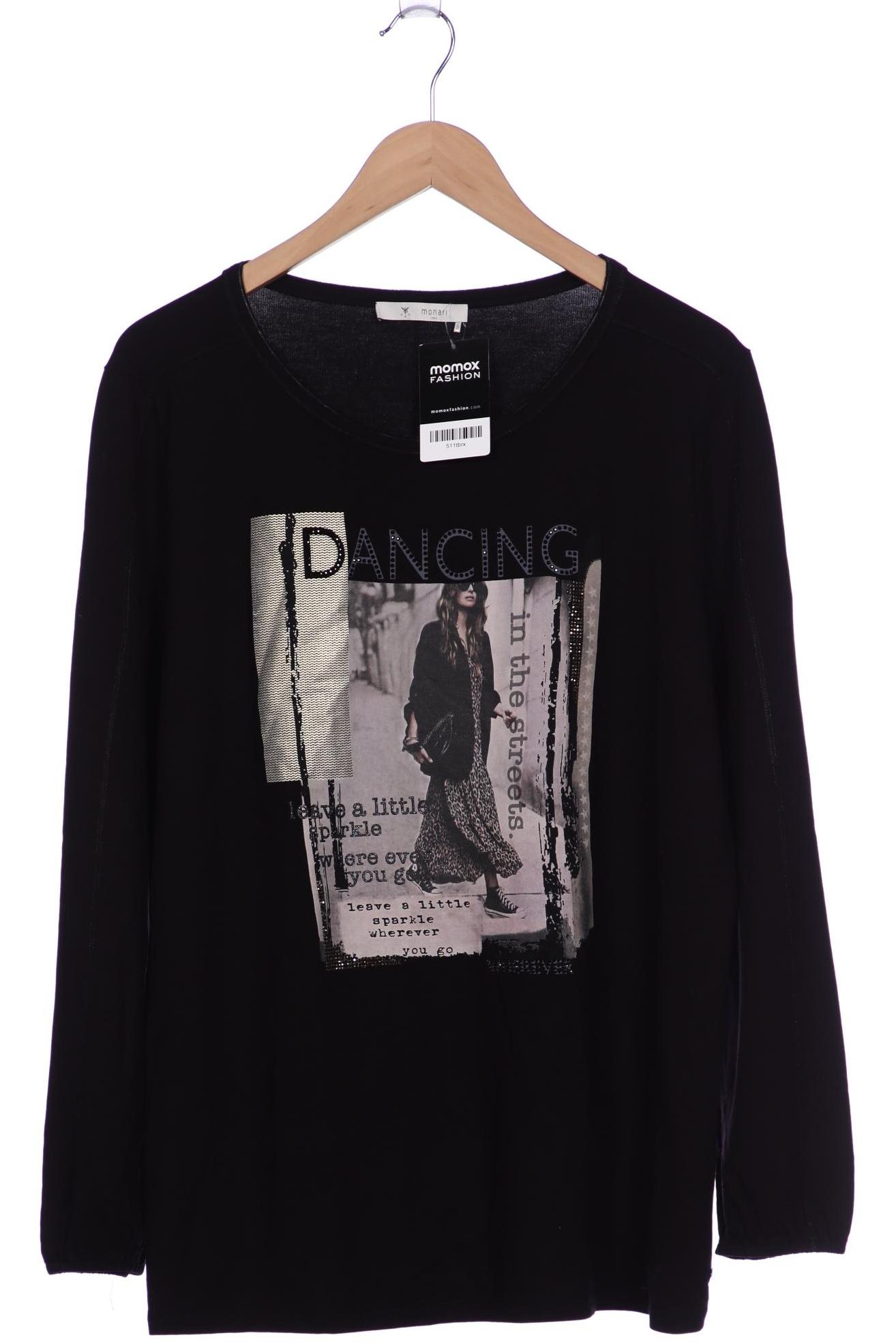 

monari Damen Langarmshirt, schwarz, Gr. 46
