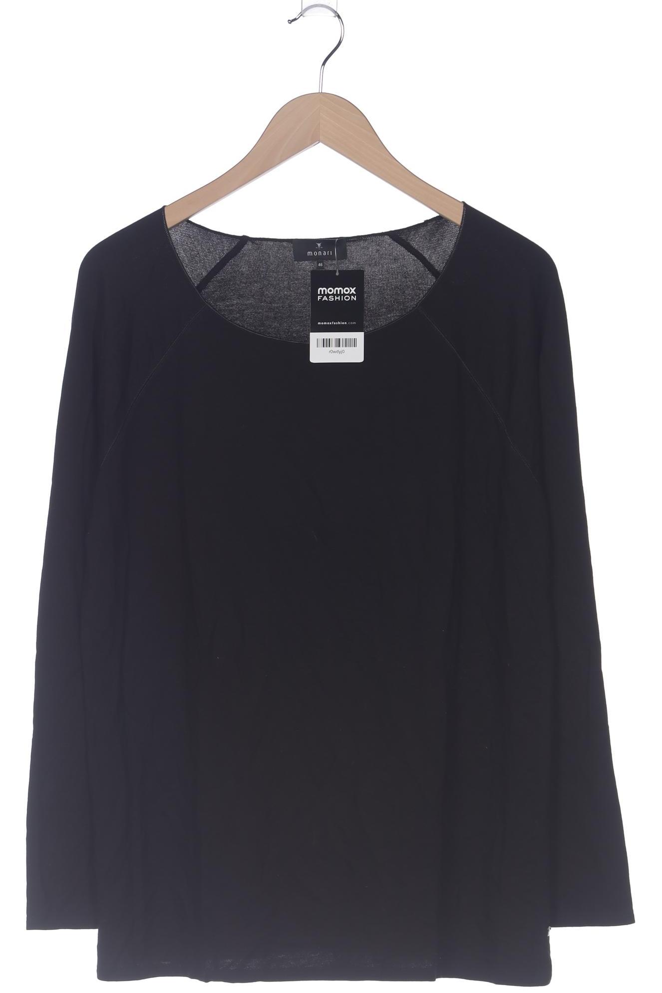 

monari Damen Langarmshirt, schwarz, Gr. 46
