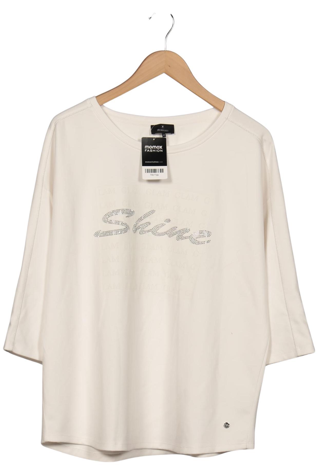 

monari Damen Langarmshirt, cremeweiß, Gr. 44