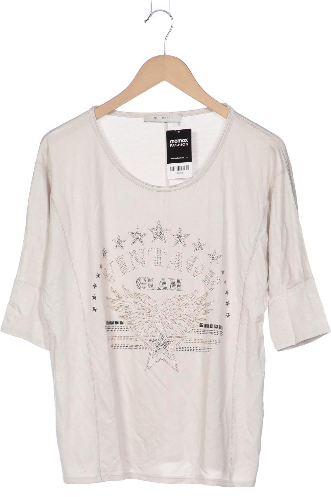 

monari Damen Langarmshirt, cremeweiß, Gr. 44