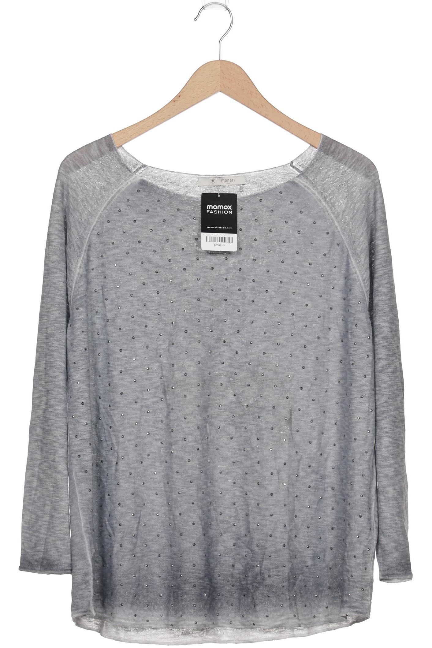 

monari Damen Langarmshirt, grau, Gr. 46