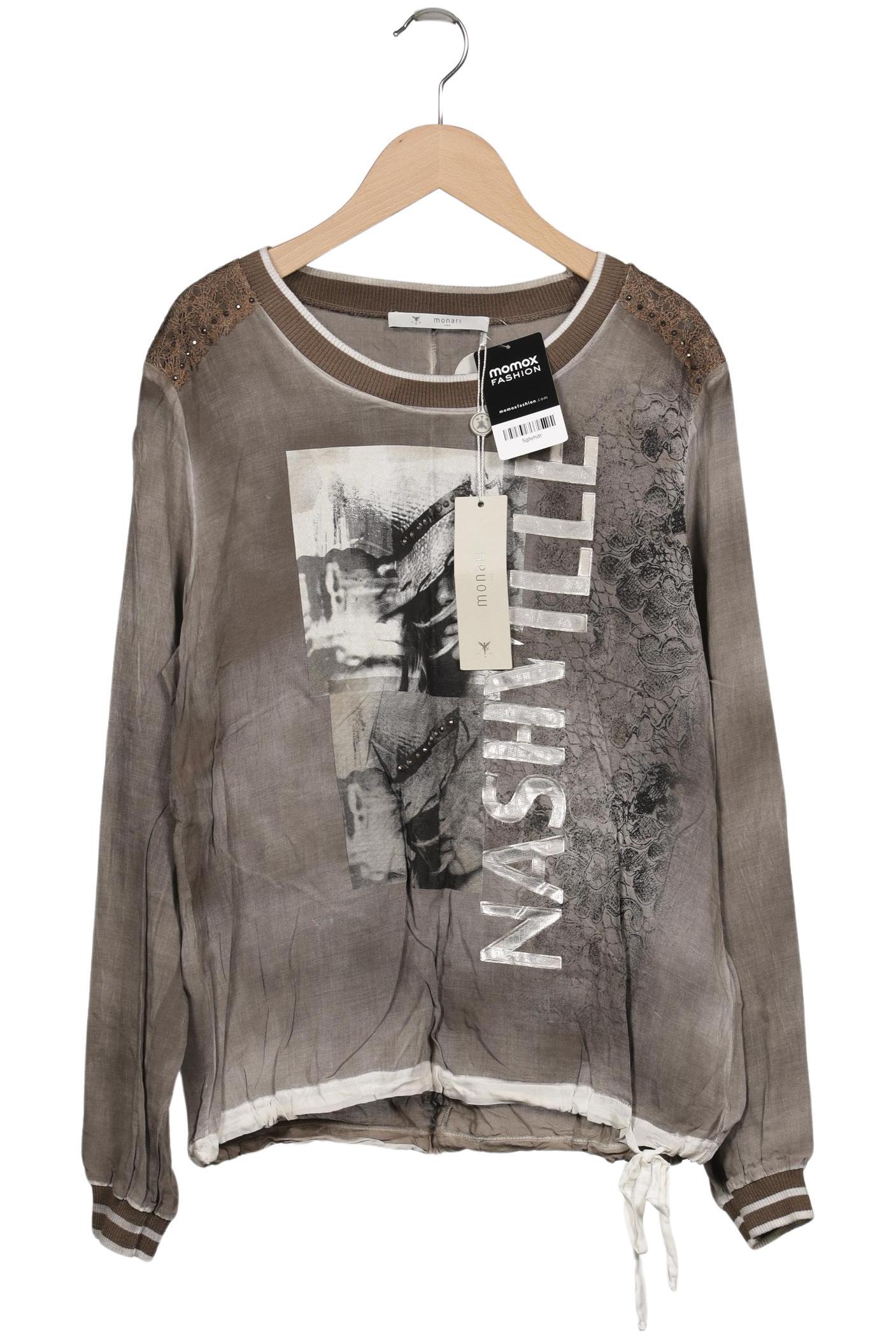 

monari Damen Langarmshirt, braun, Gr. 38