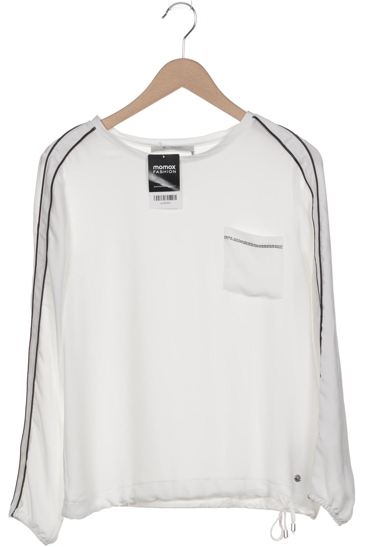 

monari Damen Langarmshirt, weiß, Gr. 38